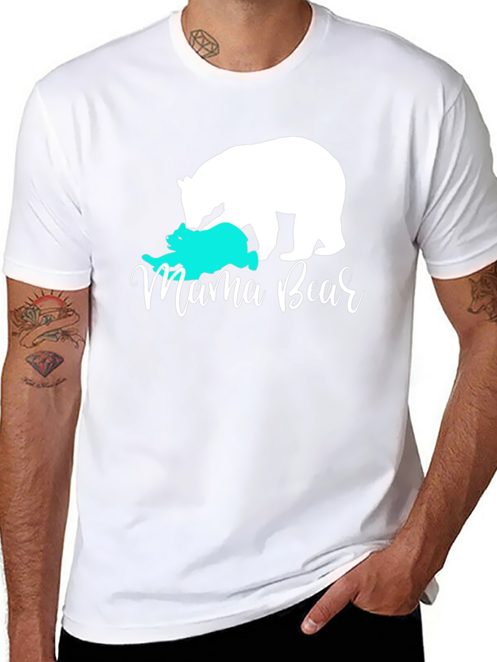 Mama Bear Graphic Tee - Cute Mom T-Shirt