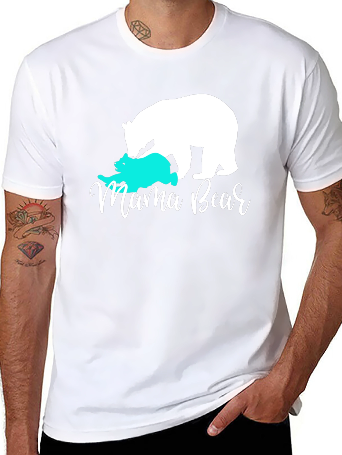 Mama Bear Graphic Tee - Cute Mom T-Shirt