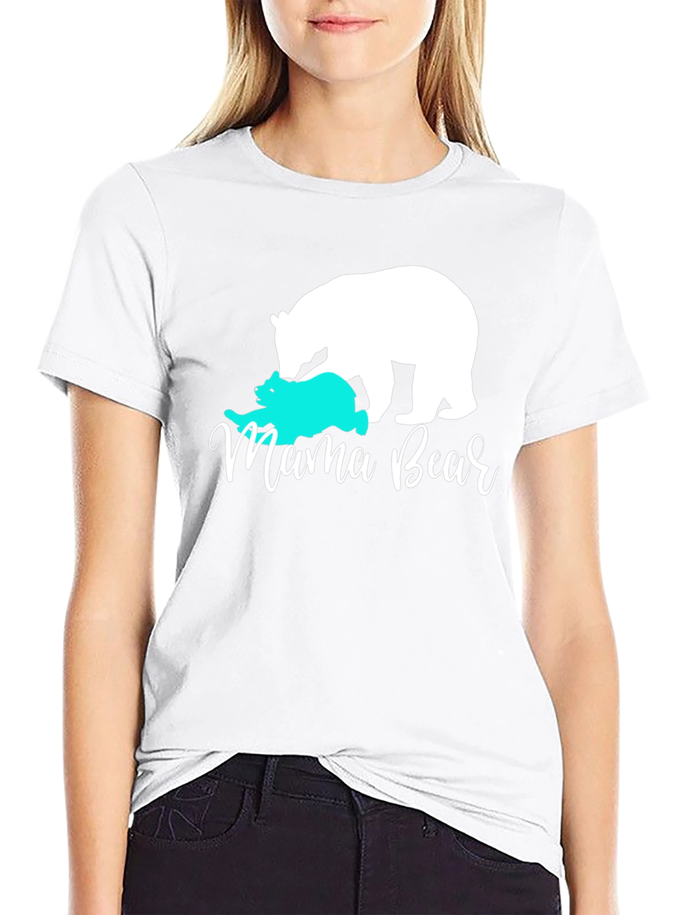Mama Bear Graphic Tee - Cute Mom T-Shirt