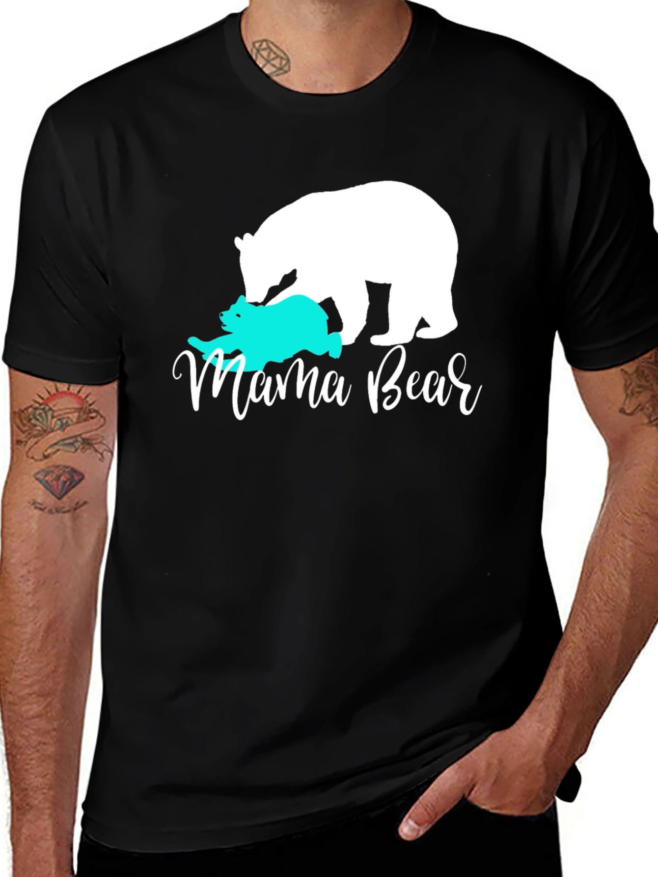 Mama Bear Graphic Tee - Cute Mom T-Shirt