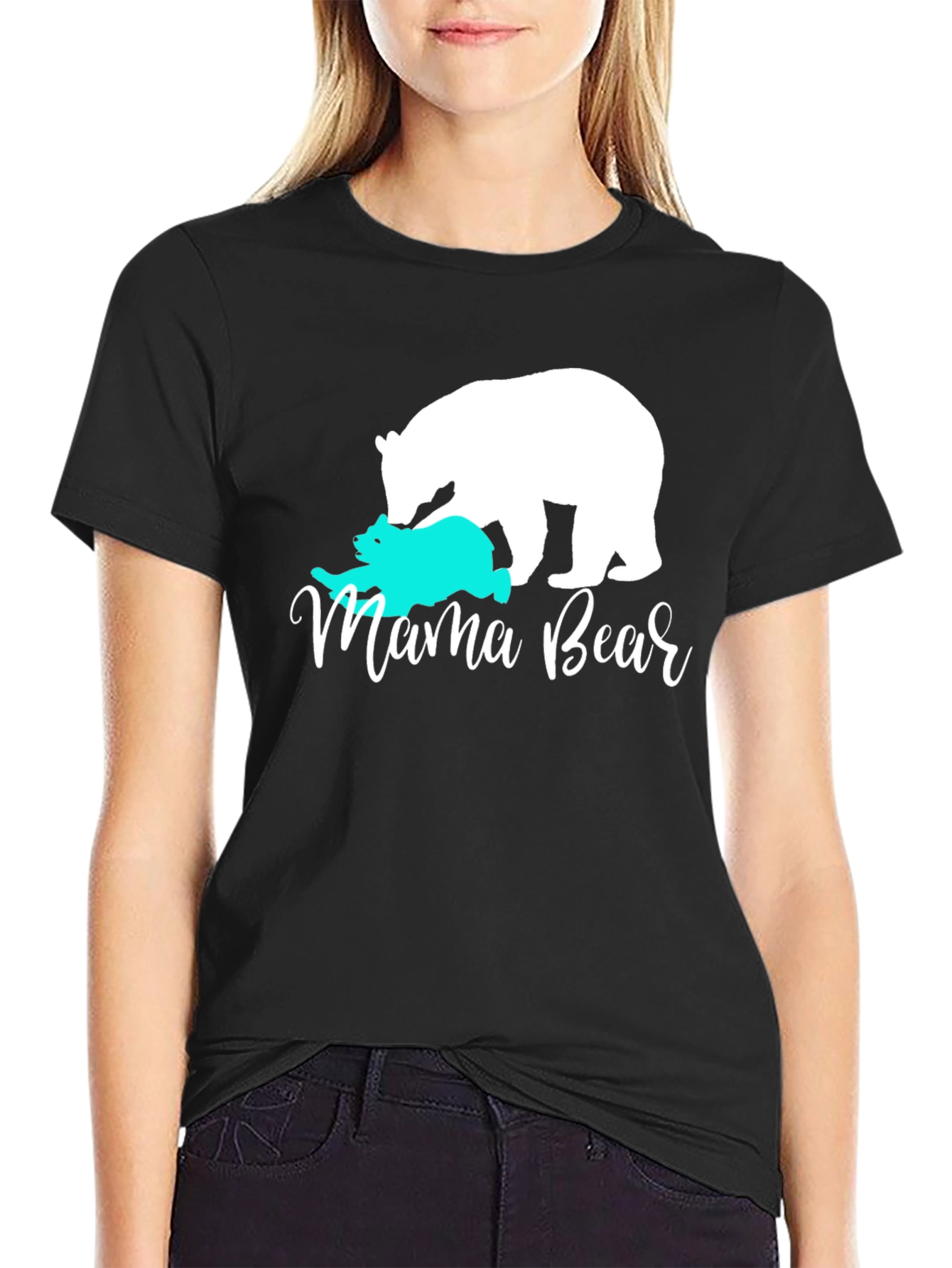 Mama Bear Graphic Tee - Cute Mom T-Shirt