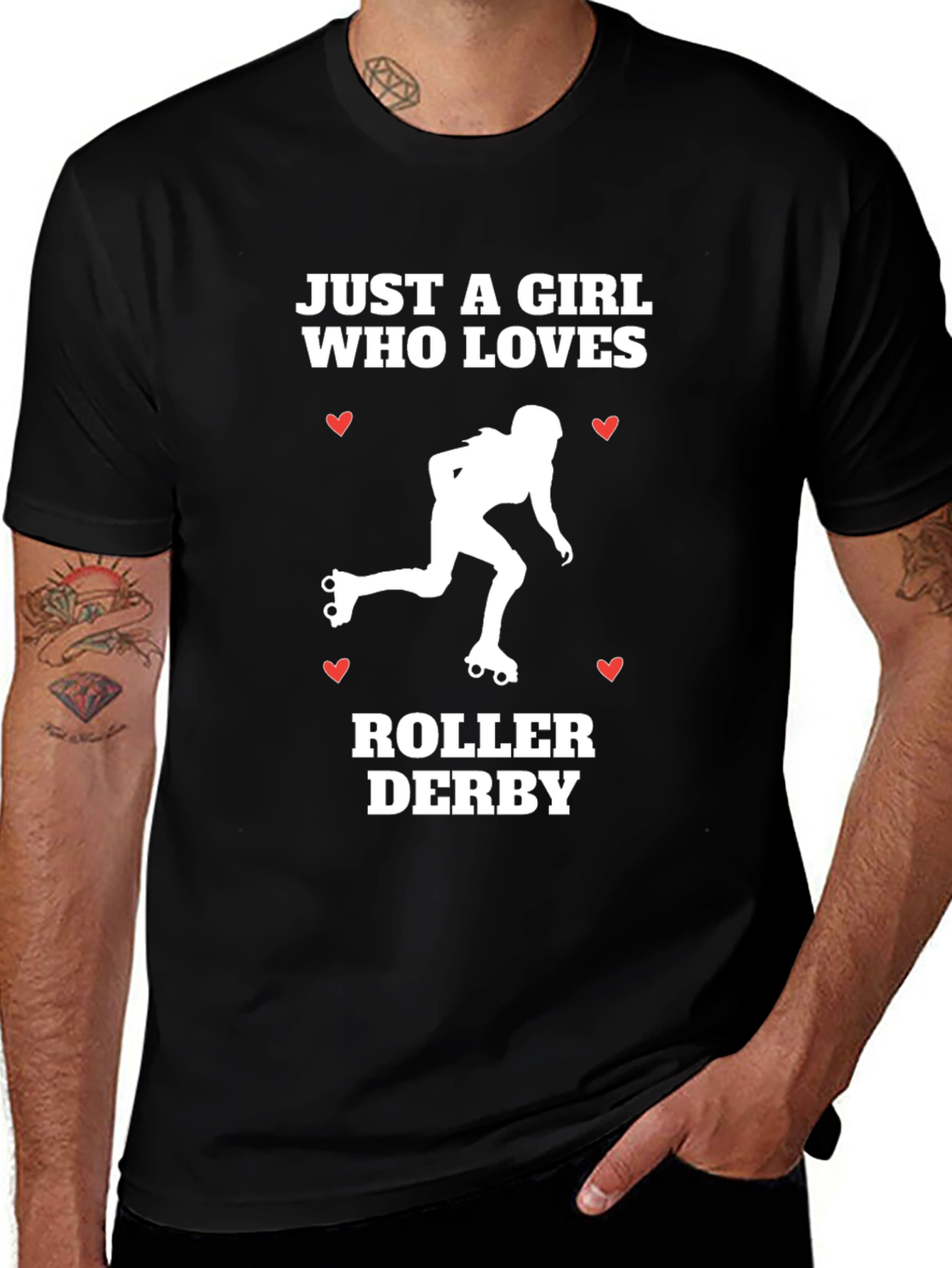 Roller Derby Girl T-Shirt - Just A Girl Who Loves