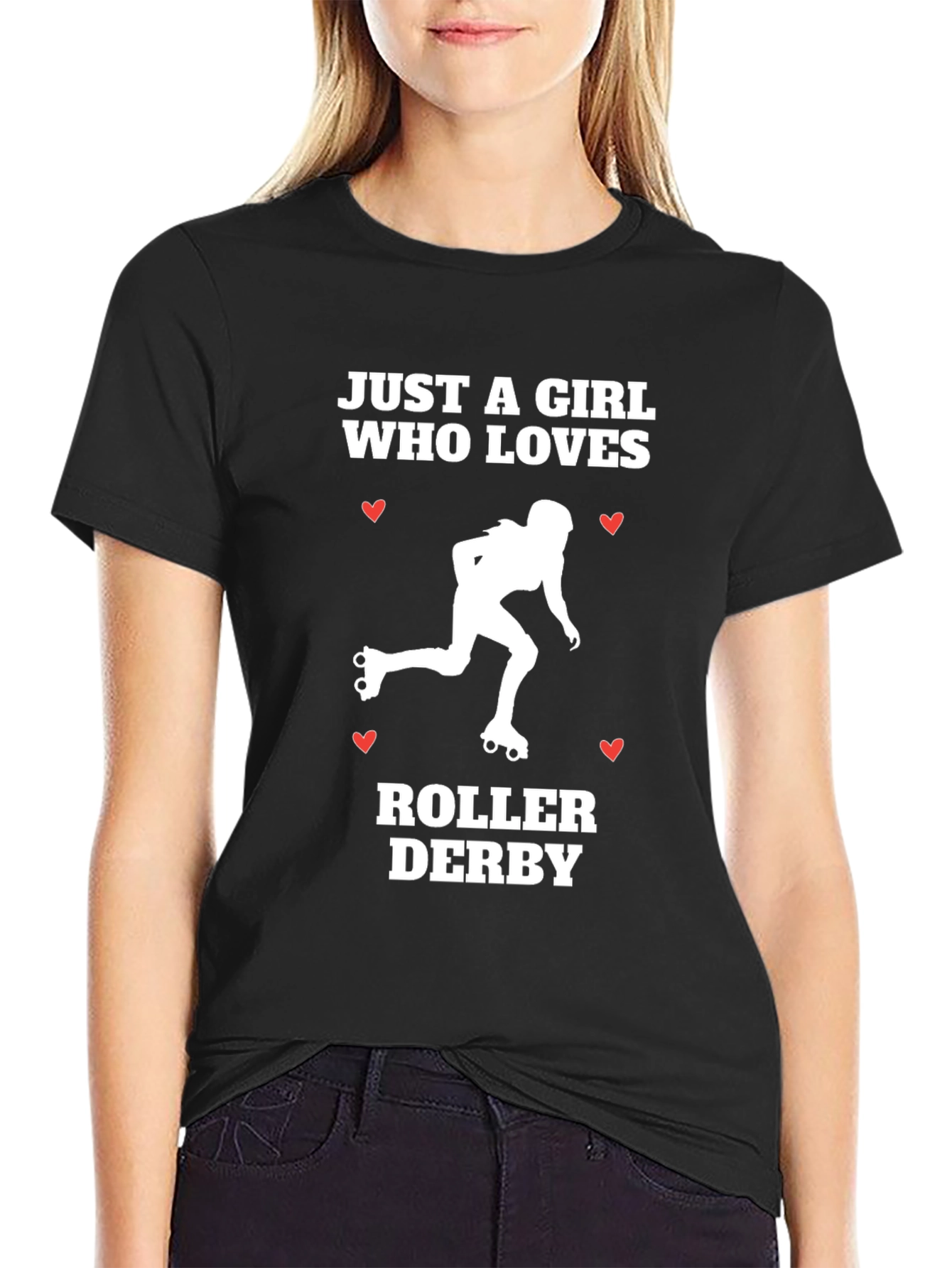 Roller Derby Girl T-Shirt - Just A Girl Who Loves