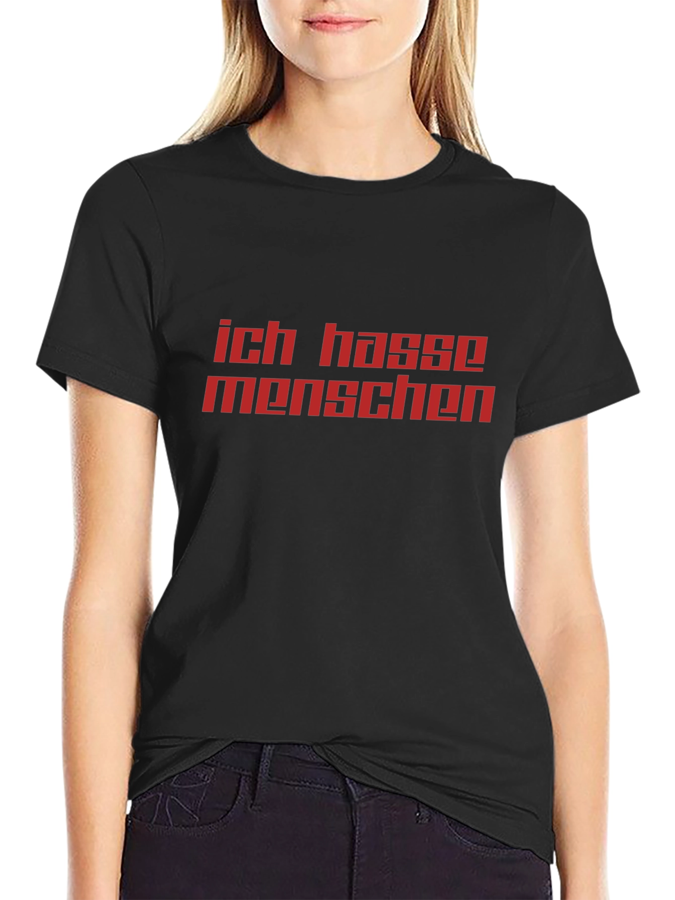 Ich Hasse Menschen Graphic Tee - Anti-Social T-Shirt