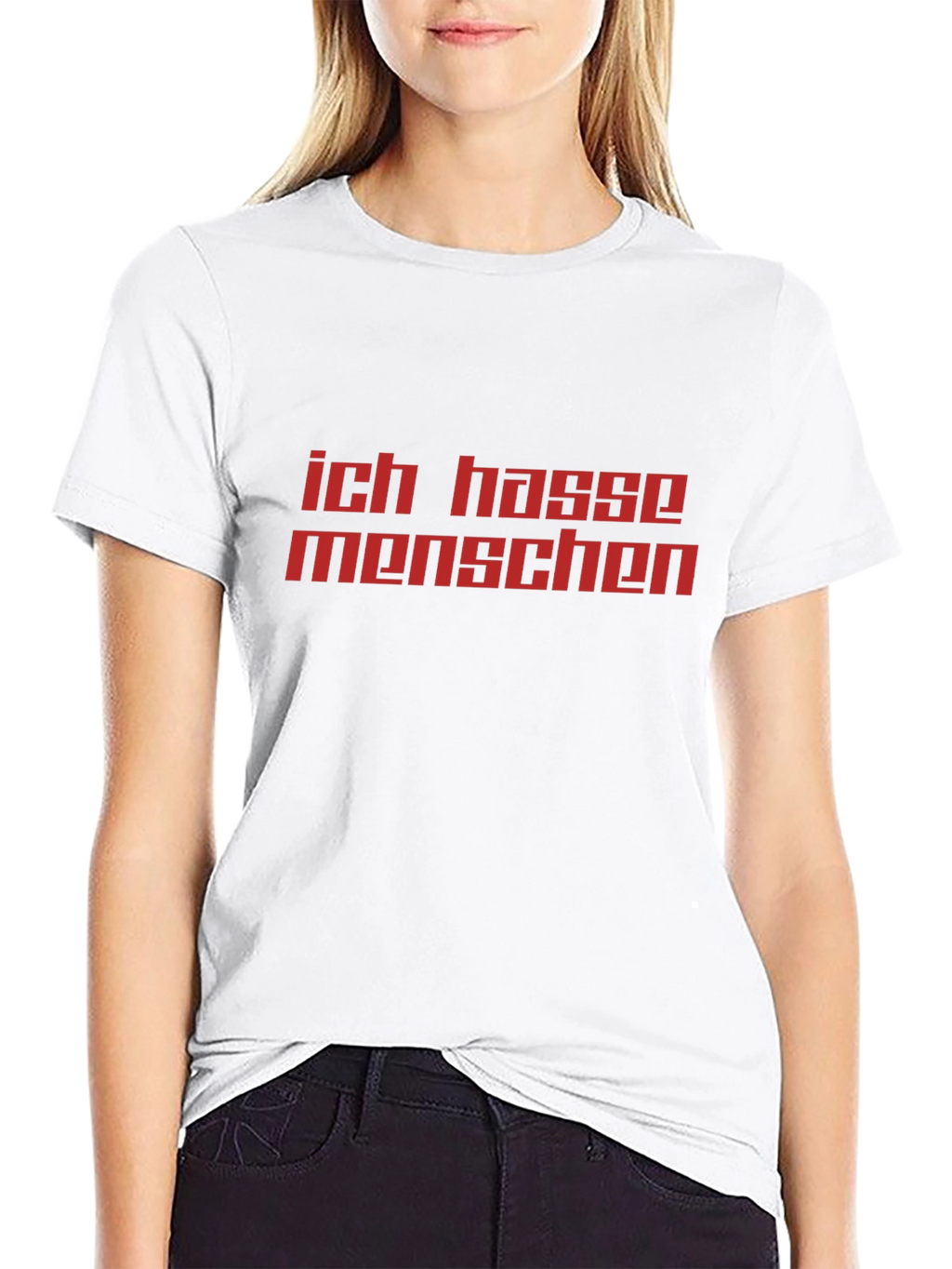Ich Hasse Menschen Graphic Tee - Anti-Social T-Shirt