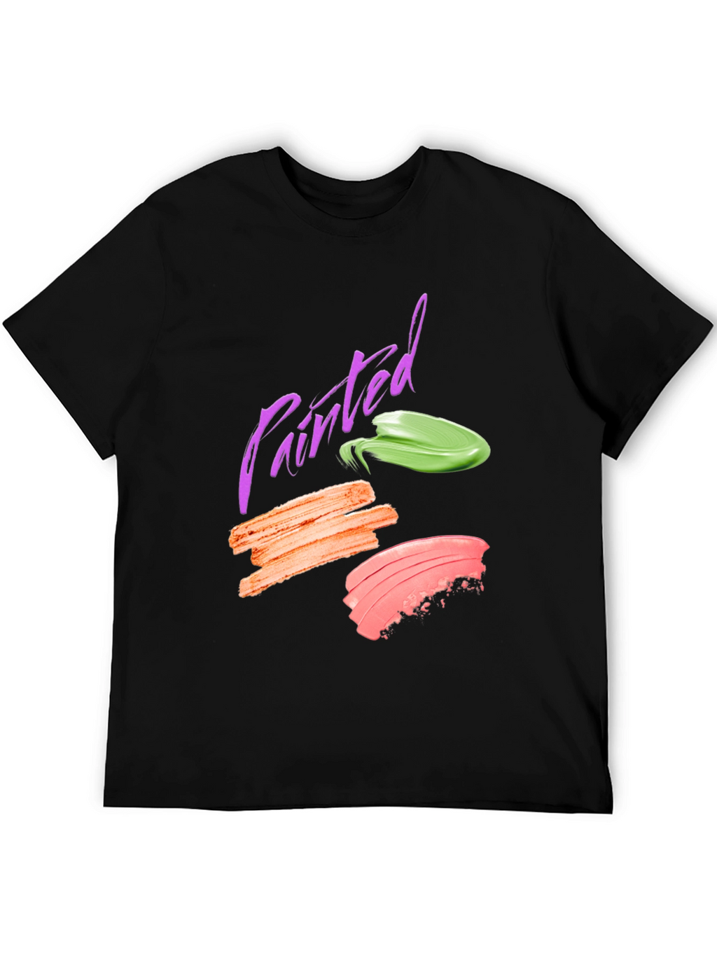 Painted Swatch Graphic Tee - Modern Art Shirt