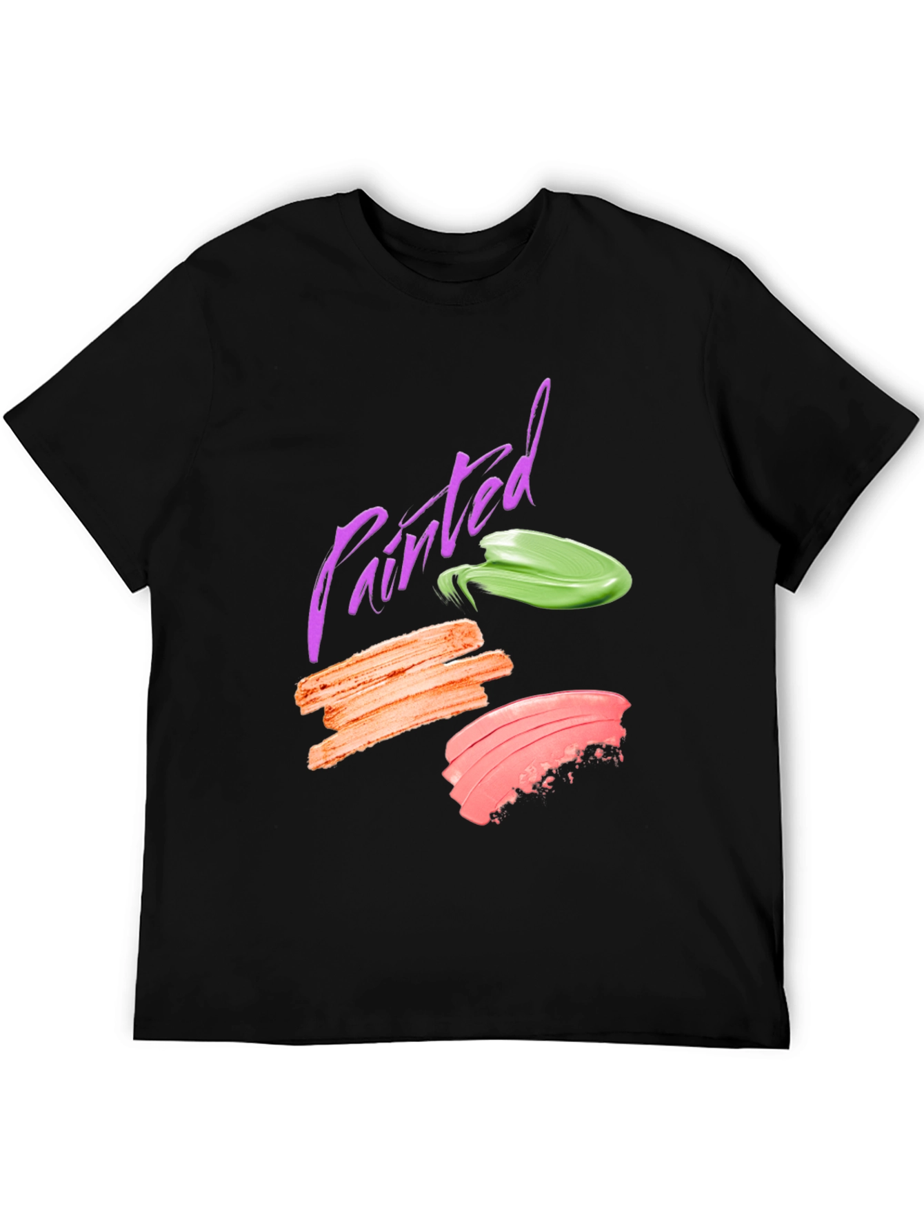 Painted Swatch Graphic Tee - Modern Art Shirt
