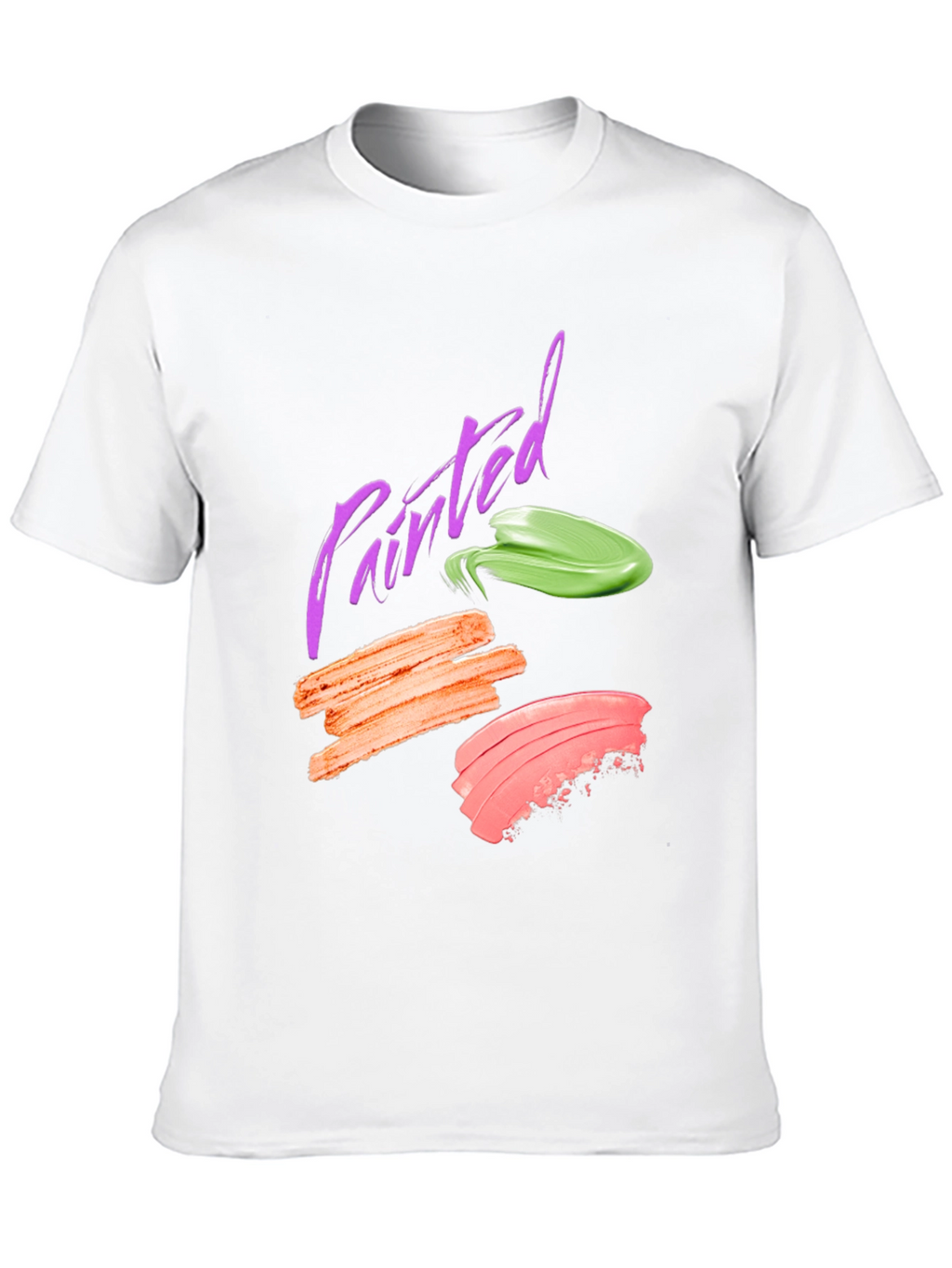 Painted Swatch Graphic Tee - Modern Art Shirt