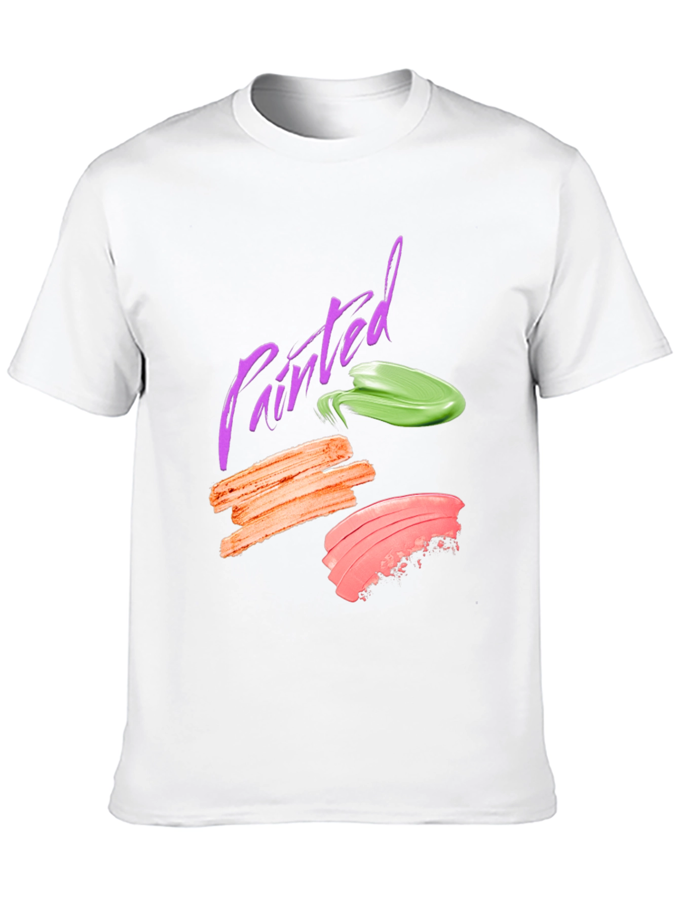 Painted Swatch Graphic Tee - Modern Art Shirt