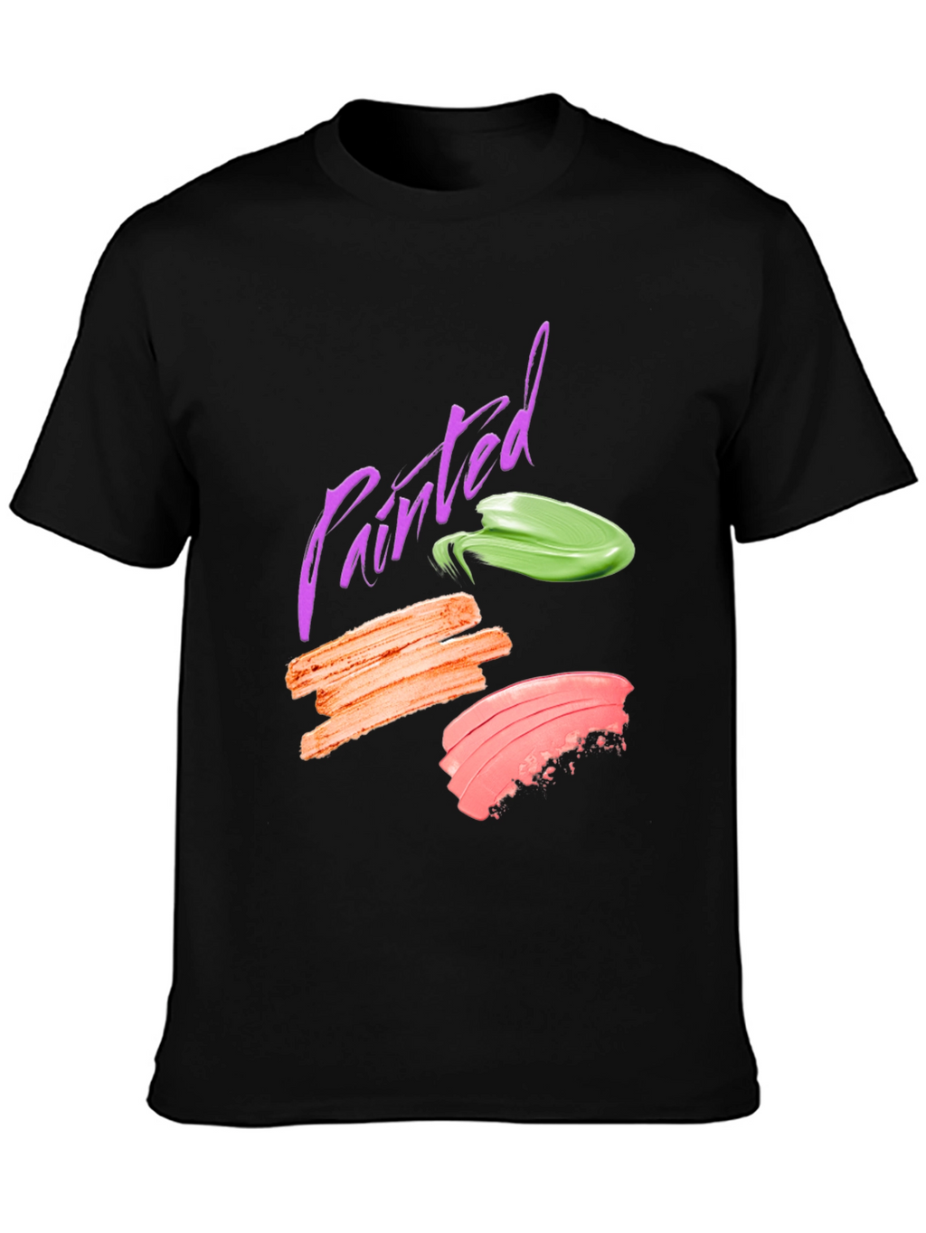 Painted Swatch Graphic Tee - Modern Art Shirt