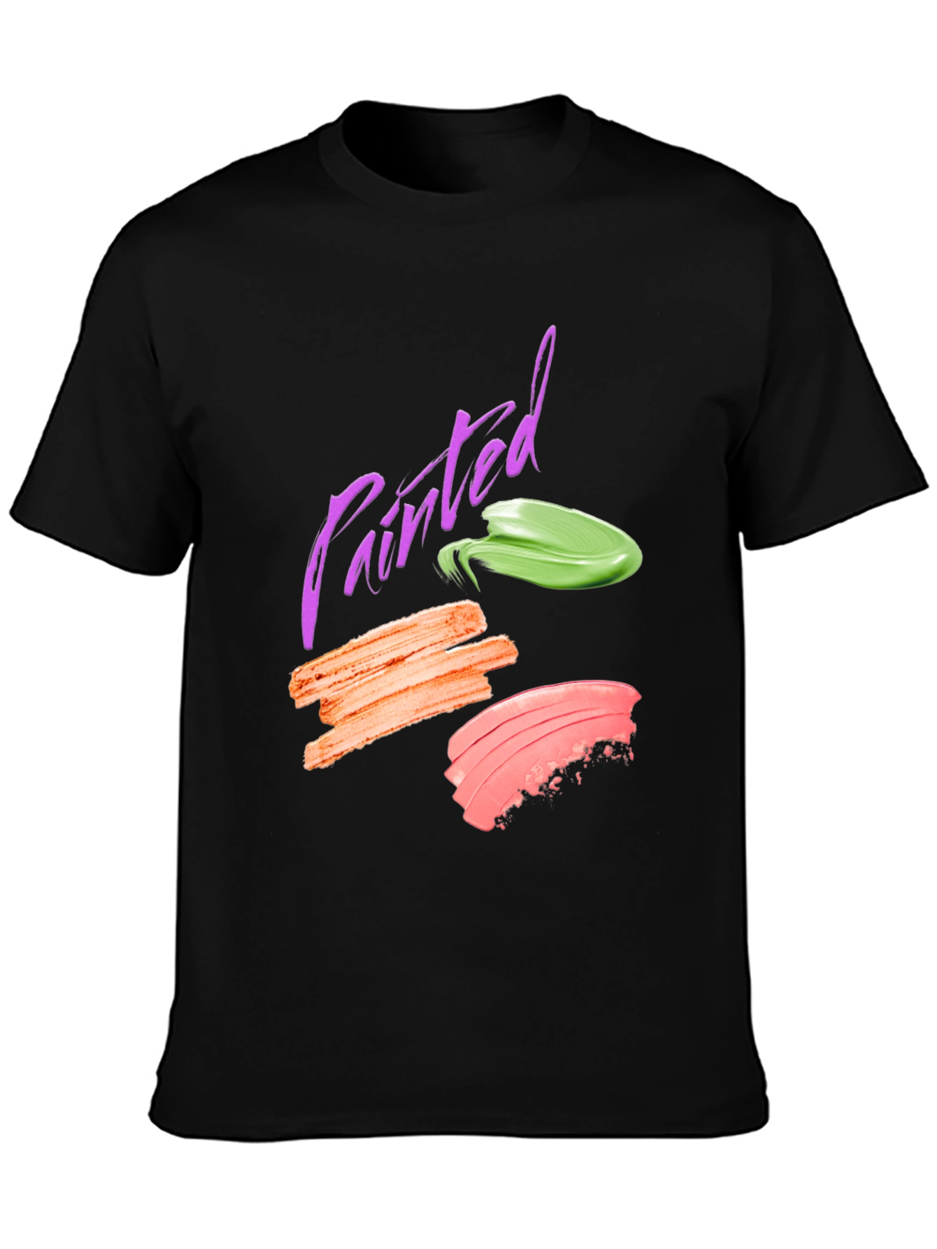 Painted Swatch Graphic Tee - Modern Art Shirt