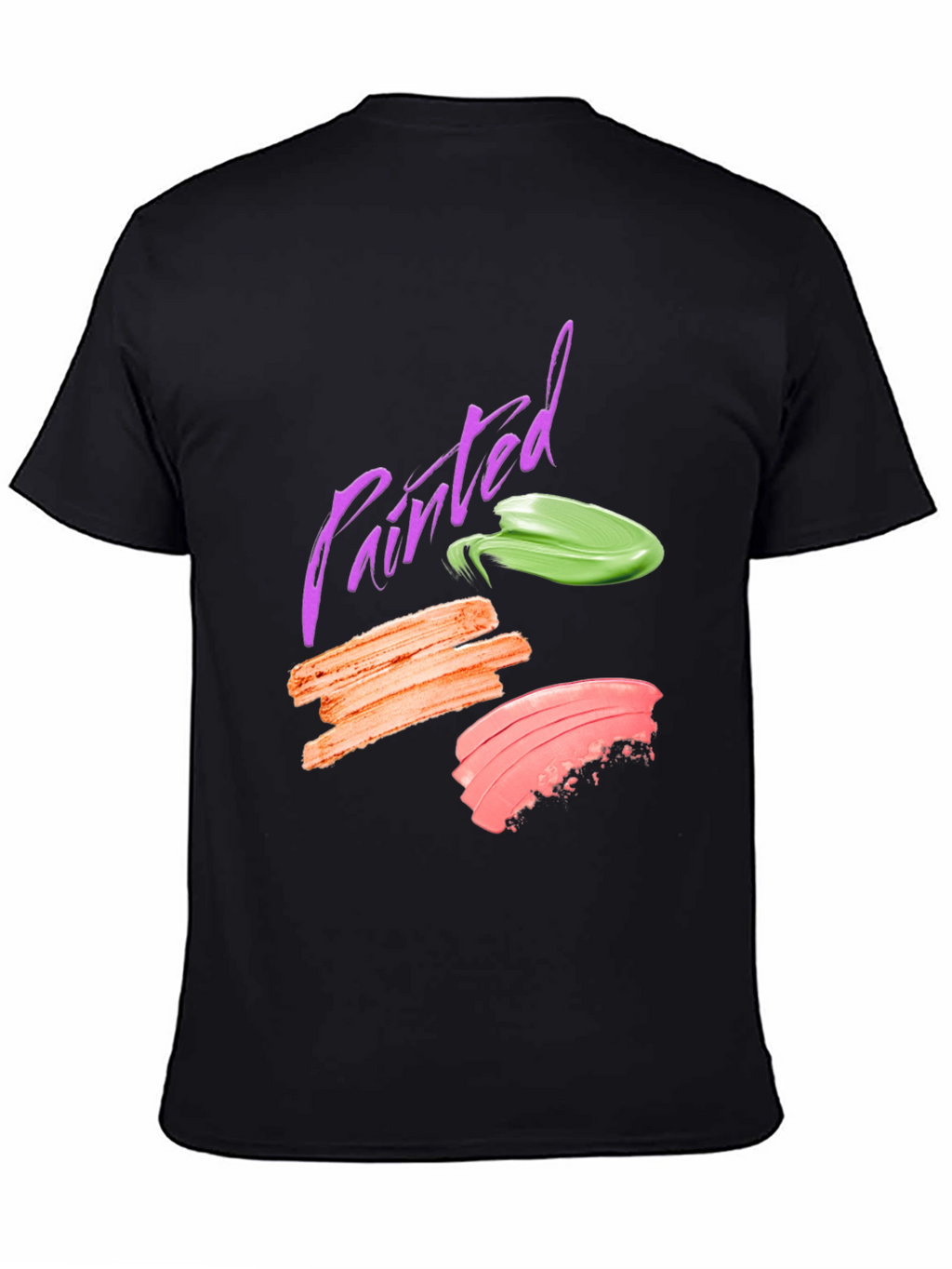 Painted Swatch Graphic Tee - Modern Art Shirt