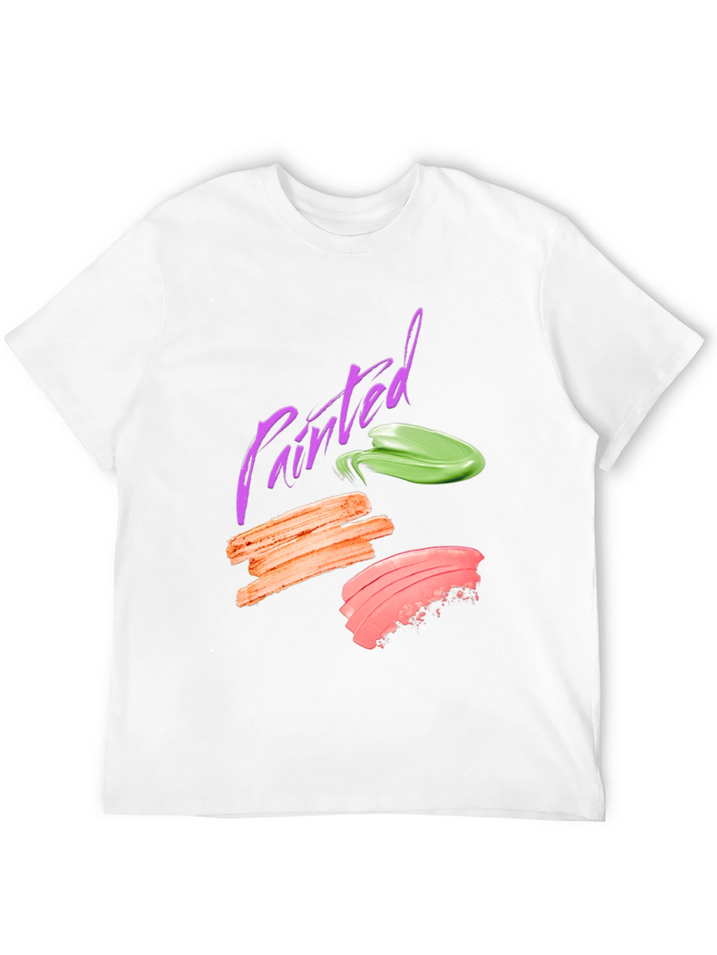 Painted Swatch Graphic Tee - Modern Art Shirt