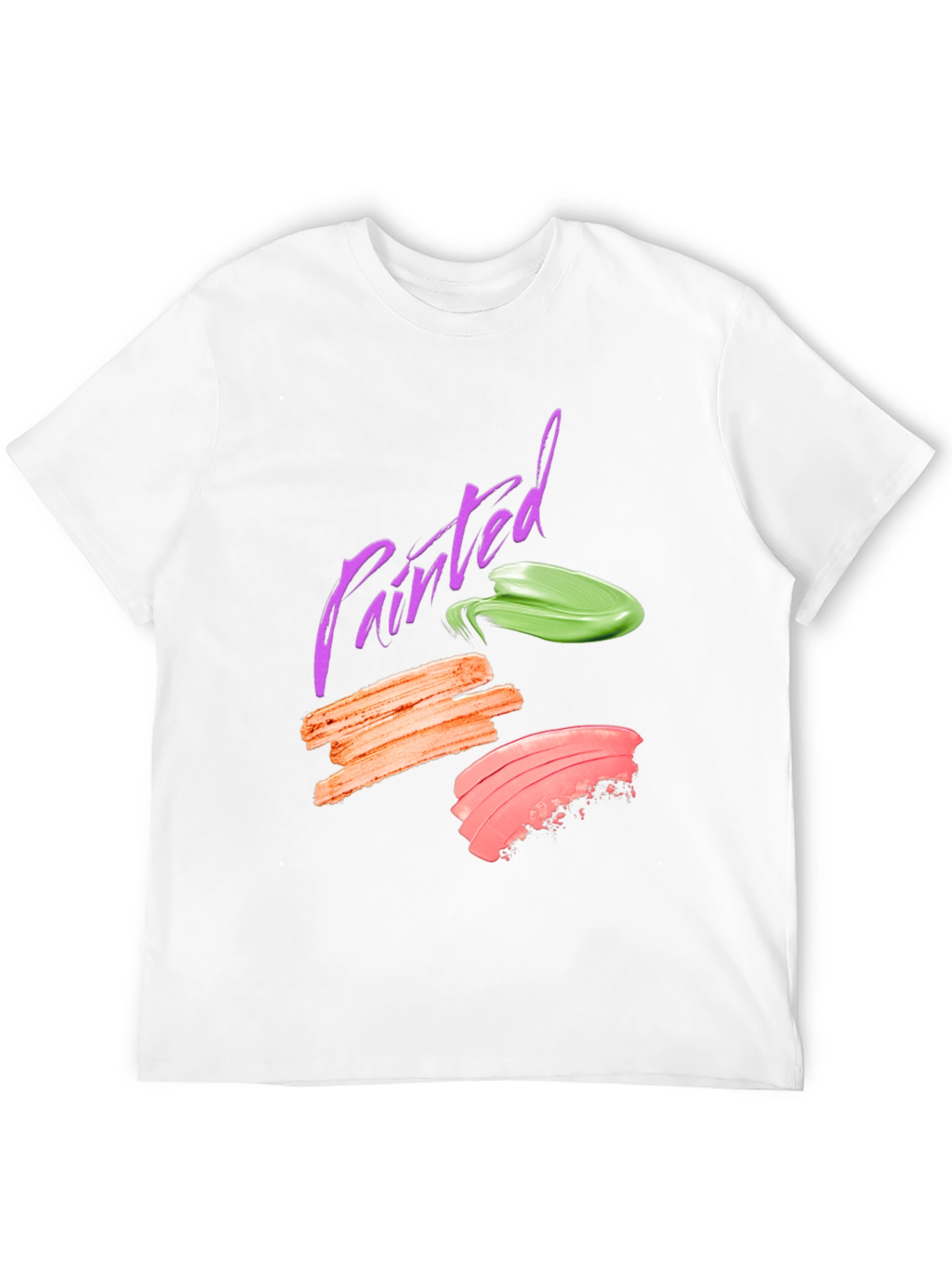 Painted Swatch Graphic Tee - Modern Art Shirt