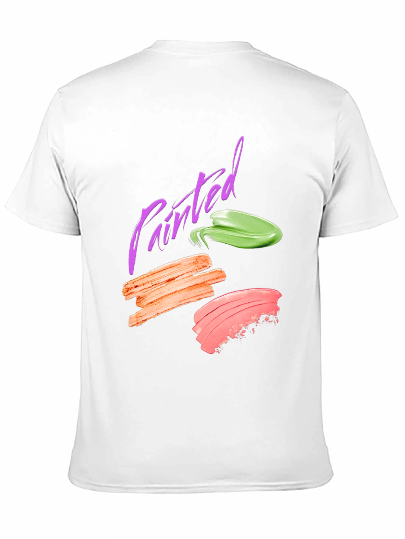 Painted Swatch Graphic Tee - Modern Art Shirt