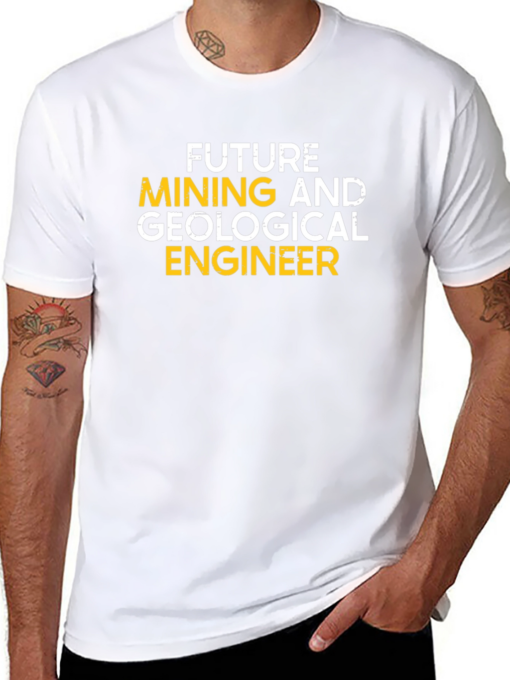 Future Mining Engineer T-Shirt - Black Cotton