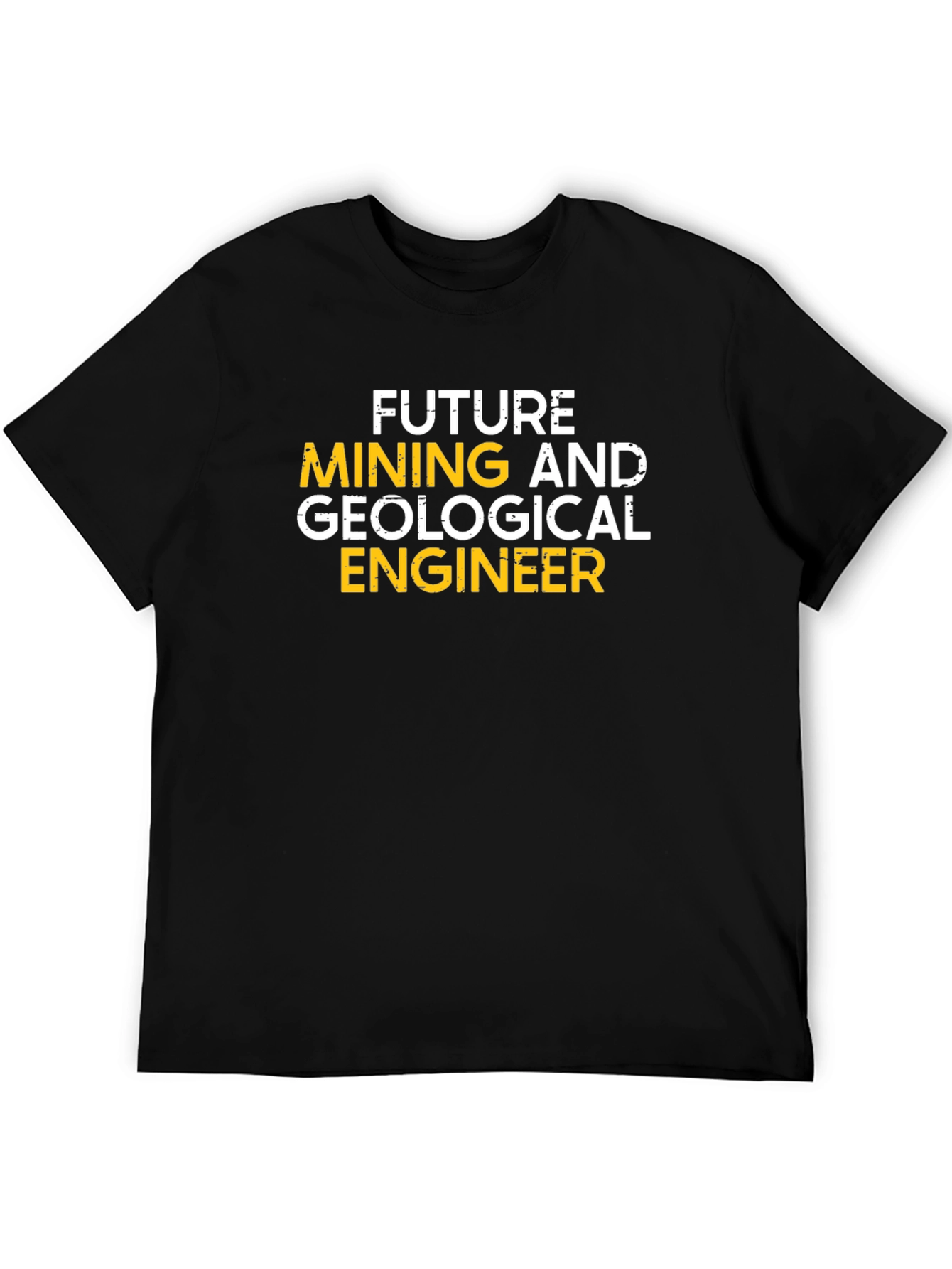 Future Mining Engineer T-Shirt - Black Cotton