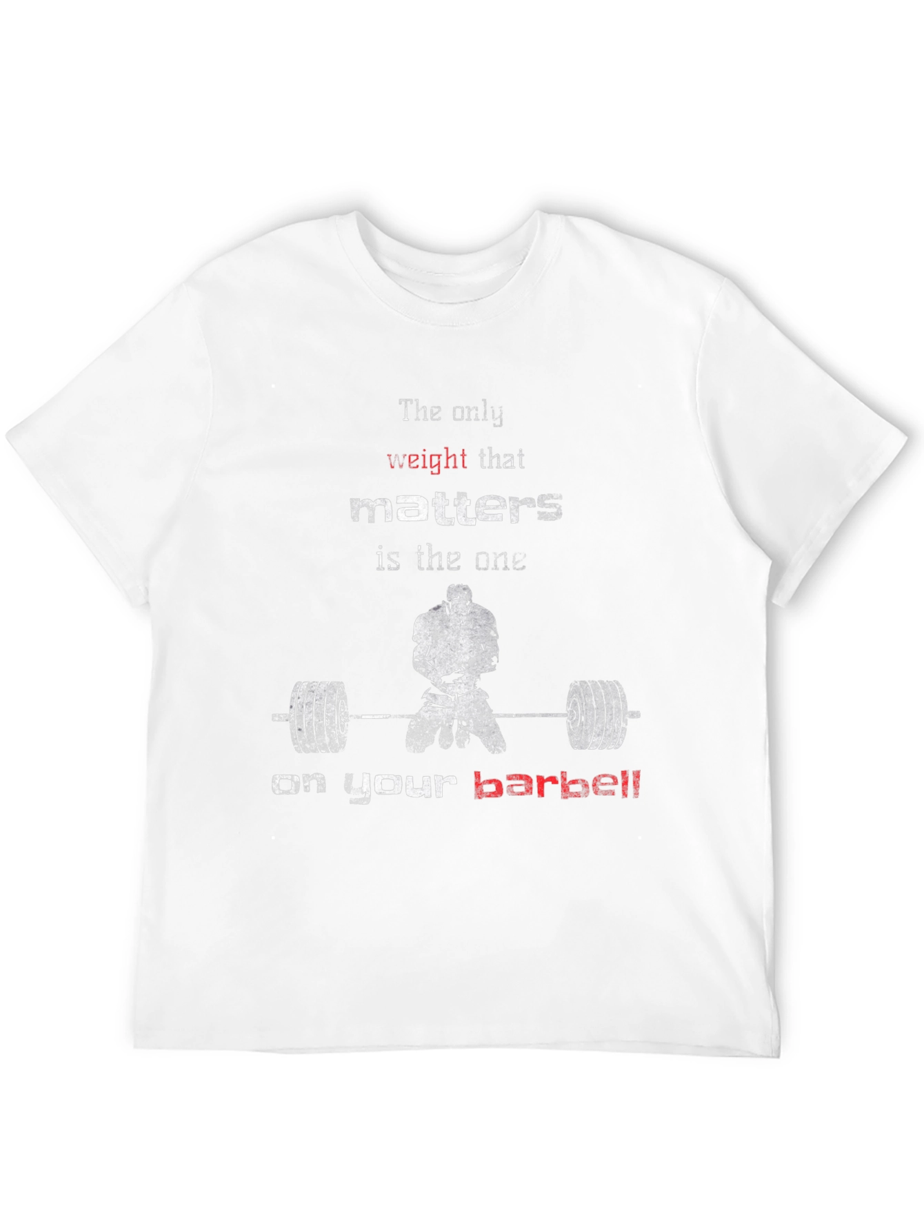 Weightlifting Motivation T-Shirt - Barbell Focus