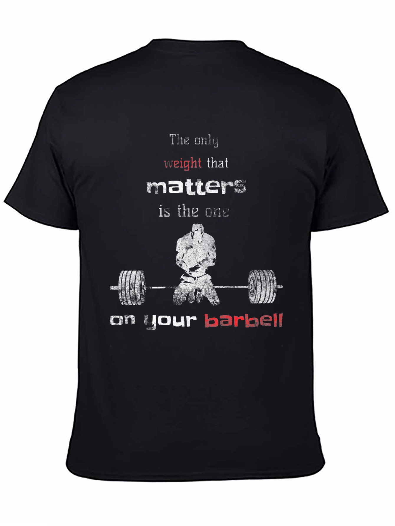 Weightlifting Motivation T-Shirt - Barbell Focus