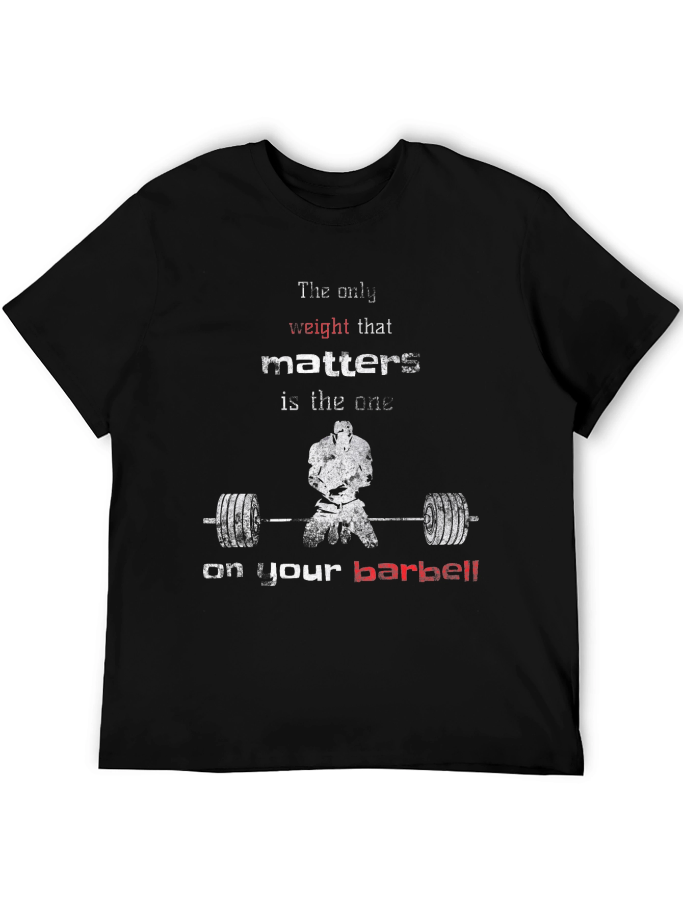 Weightlifting Motivation T-Shirt - Barbell Focus