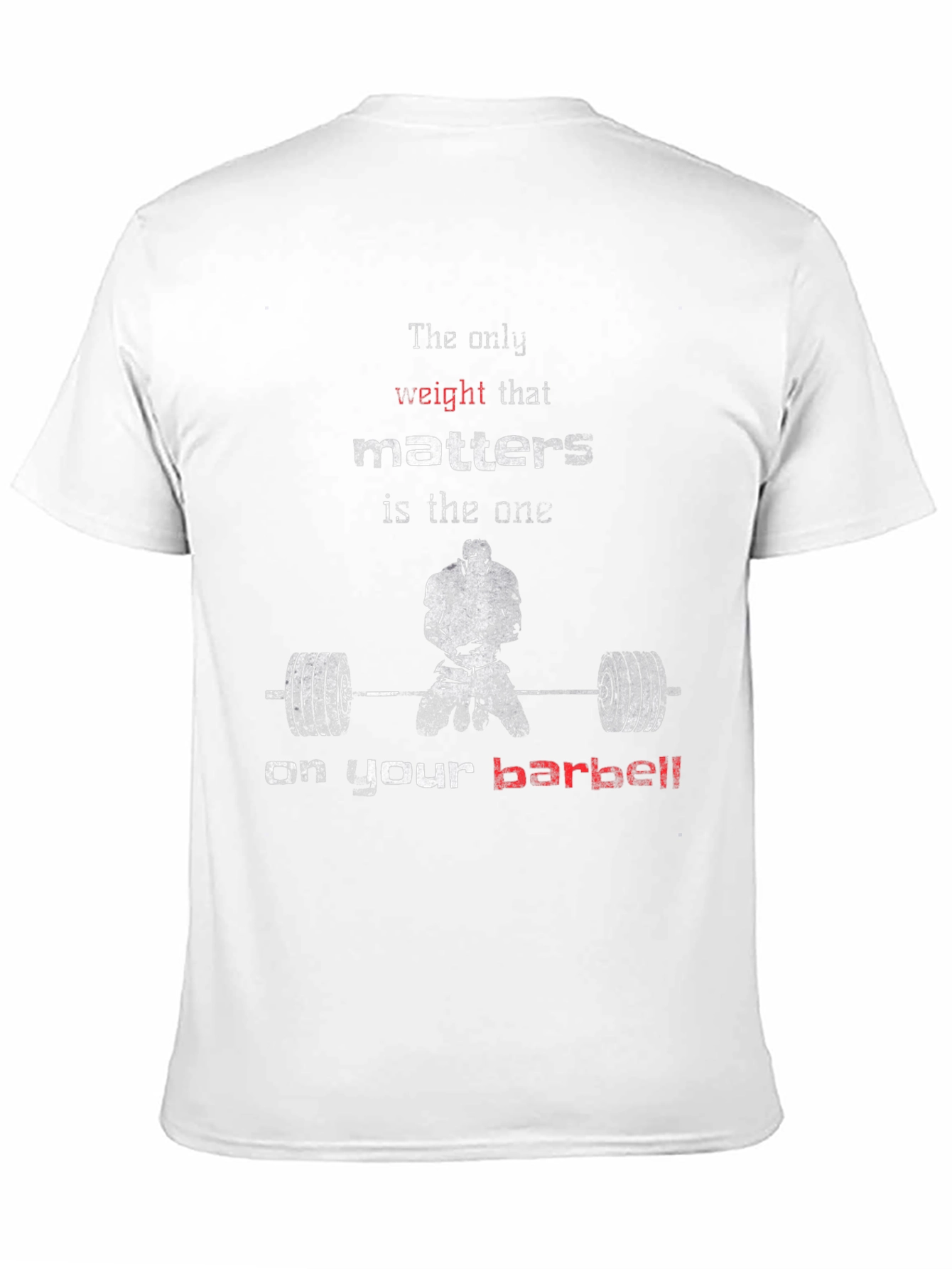Weightlifting Motivation T-Shirt - Barbell Focus