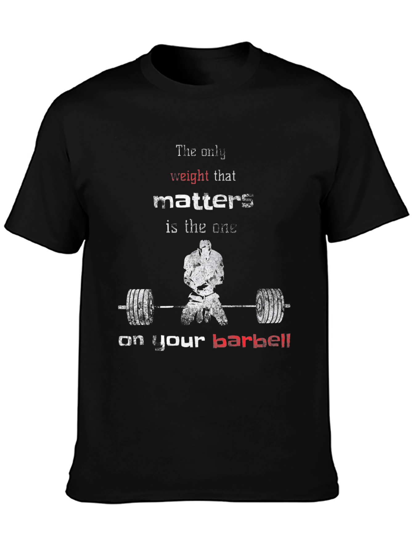 Weightlifting Motivation T-Shirt - Barbell Focus