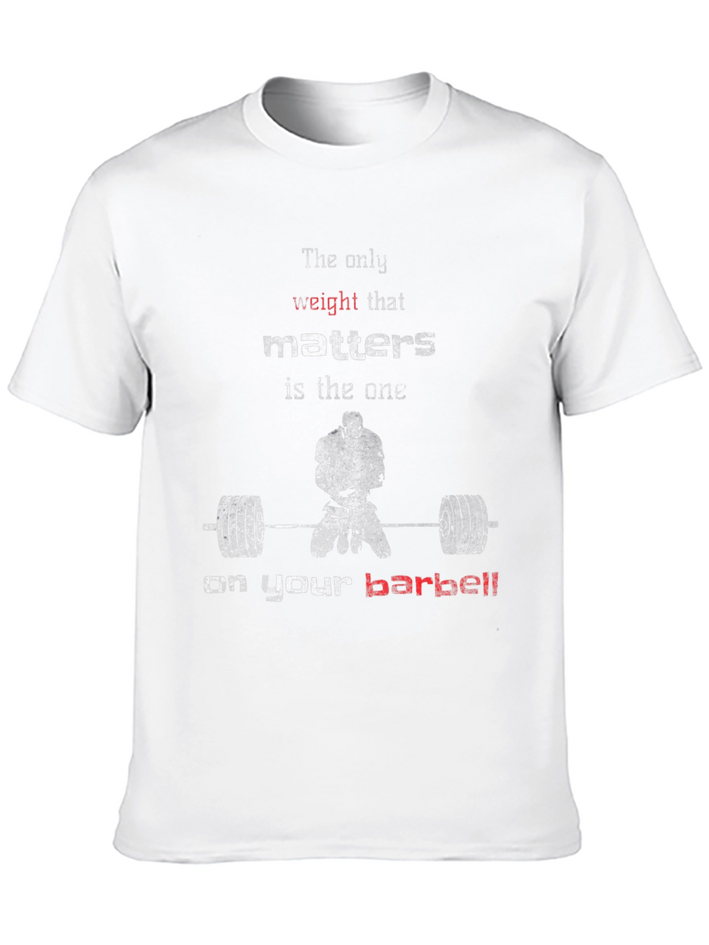 Weightlifting Motivation T-Shirt - Barbell Focus