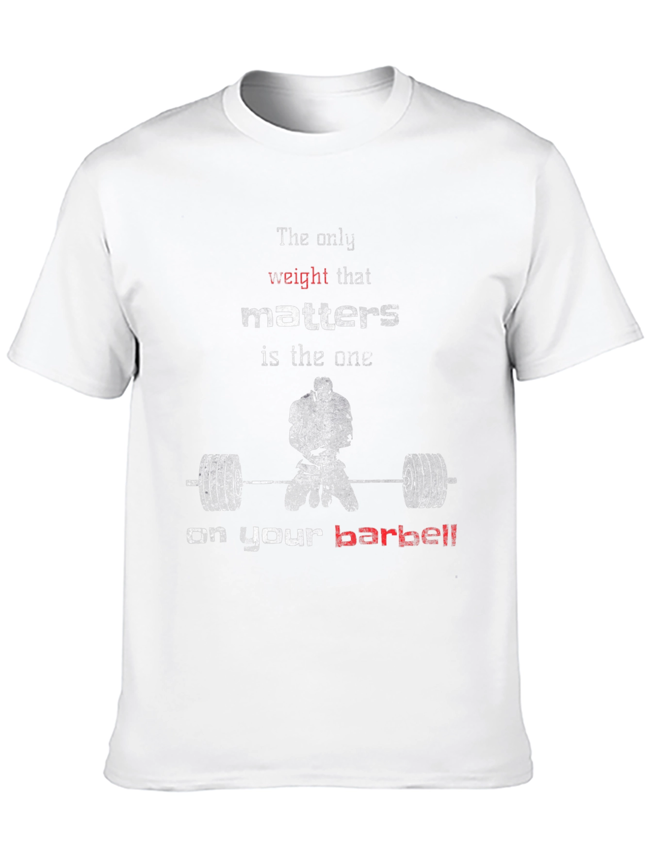 Weightlifting Motivation T-Shirt - Barbell Focus