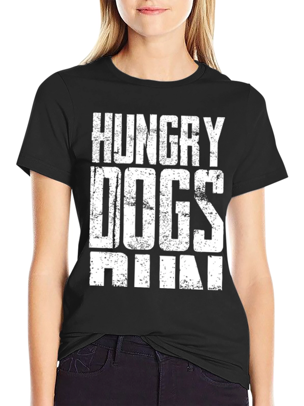 Hungry Dogs Run Graphic T-Shirt