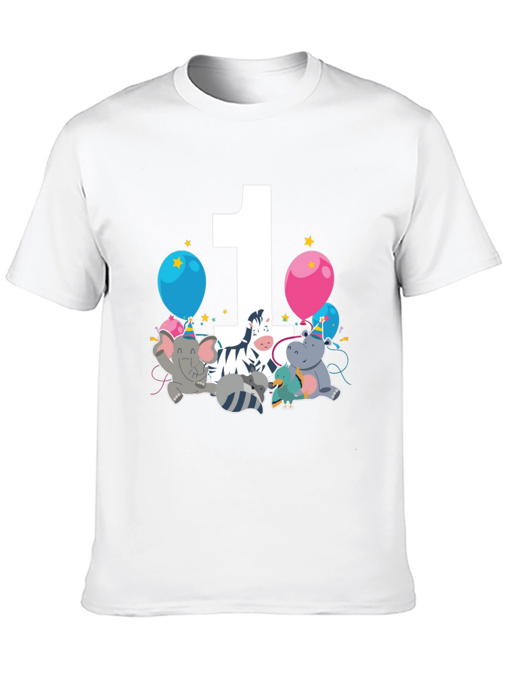 Birthday One Zoo Animal Party T-Shirt