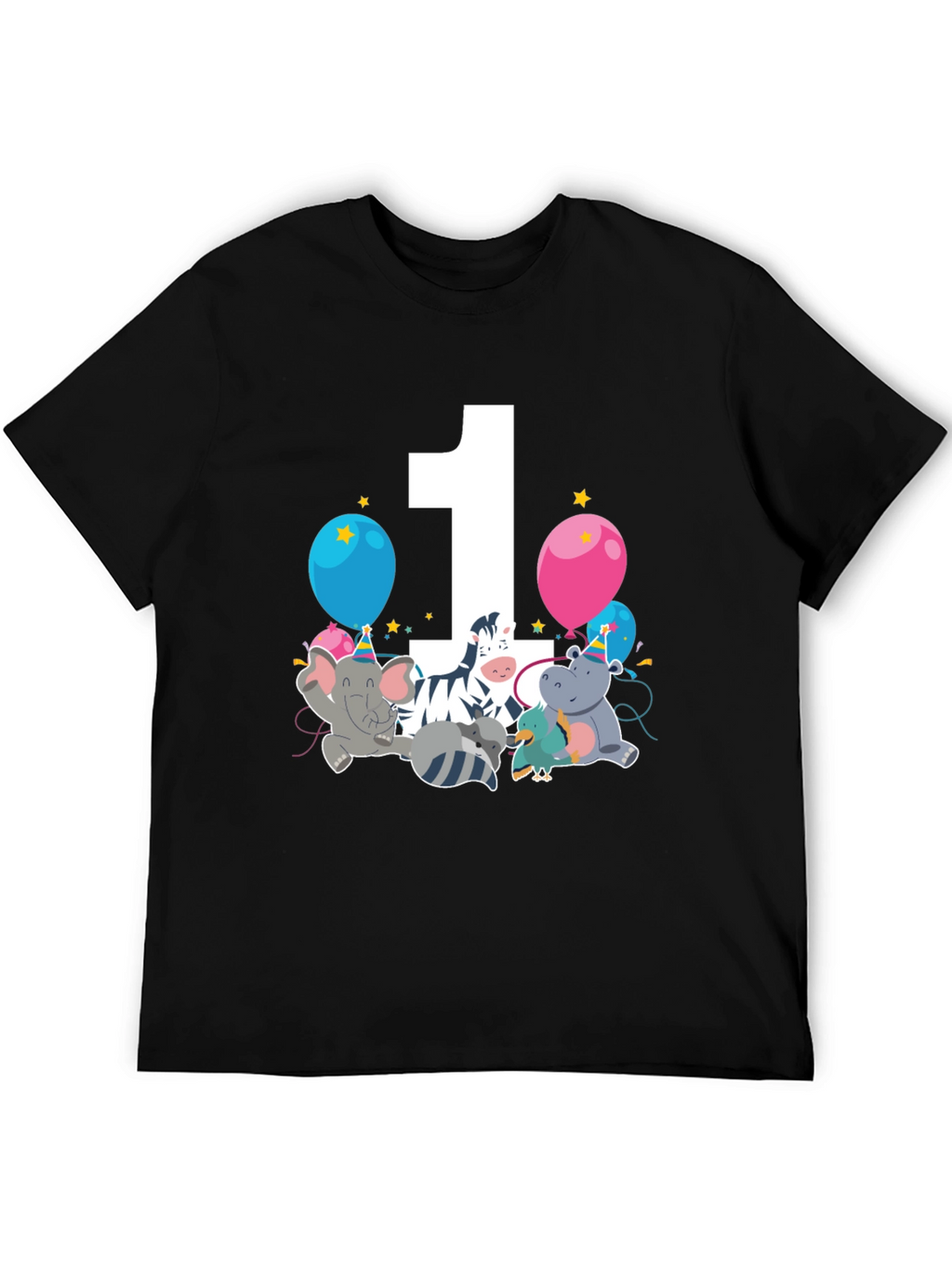 Birthday One Zoo Animal Party T-Shirt