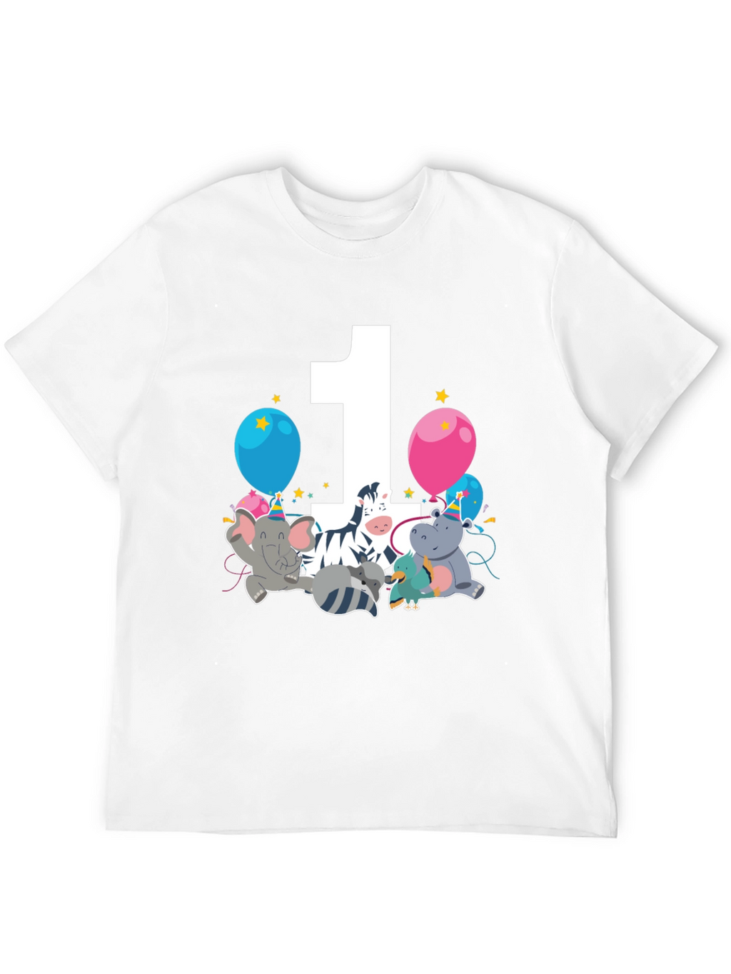 Birthday One Zoo Animal Party T-Shirt