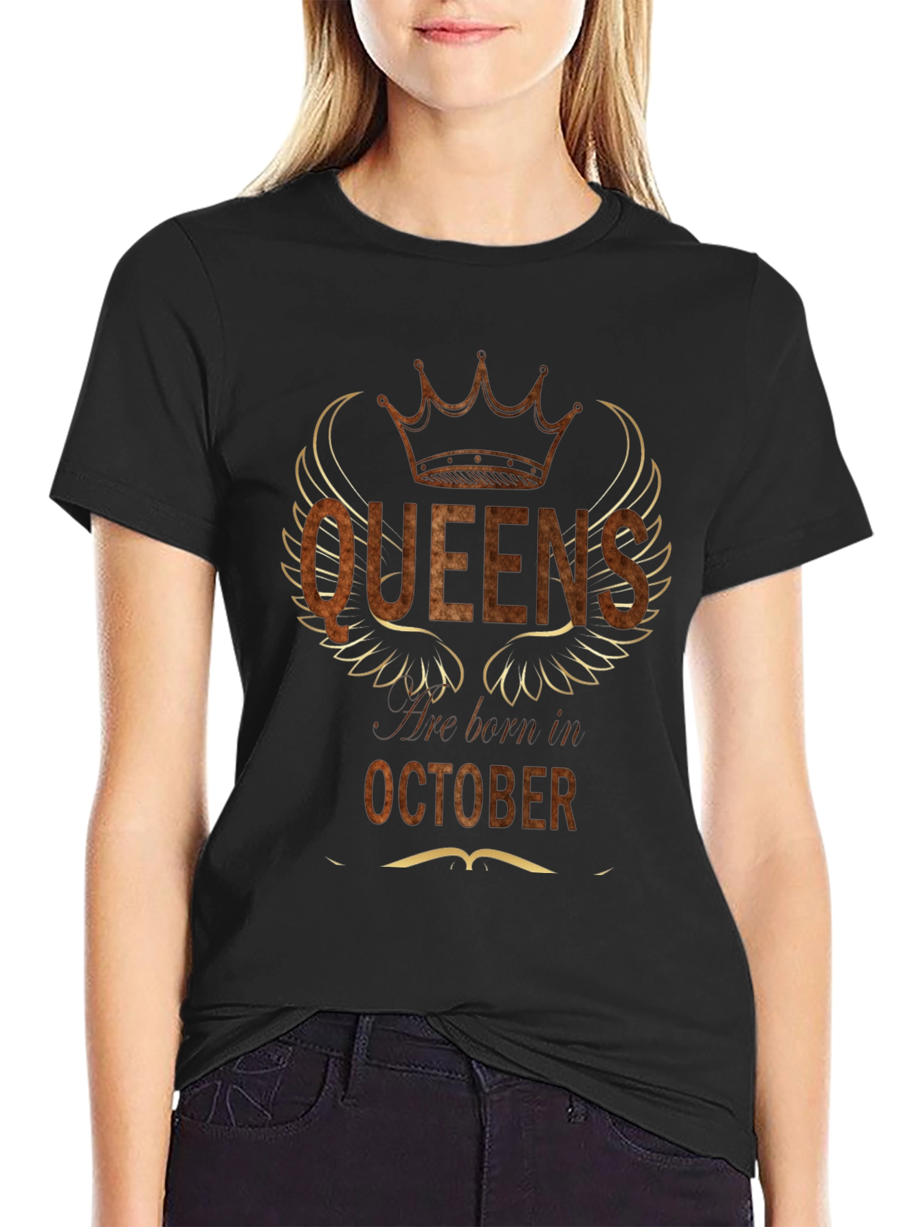 Queens Born In October T-Shirt