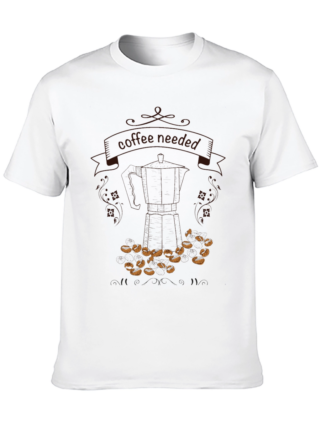 Coffee Needed Graphic T-Shirt - Casual Black Tee