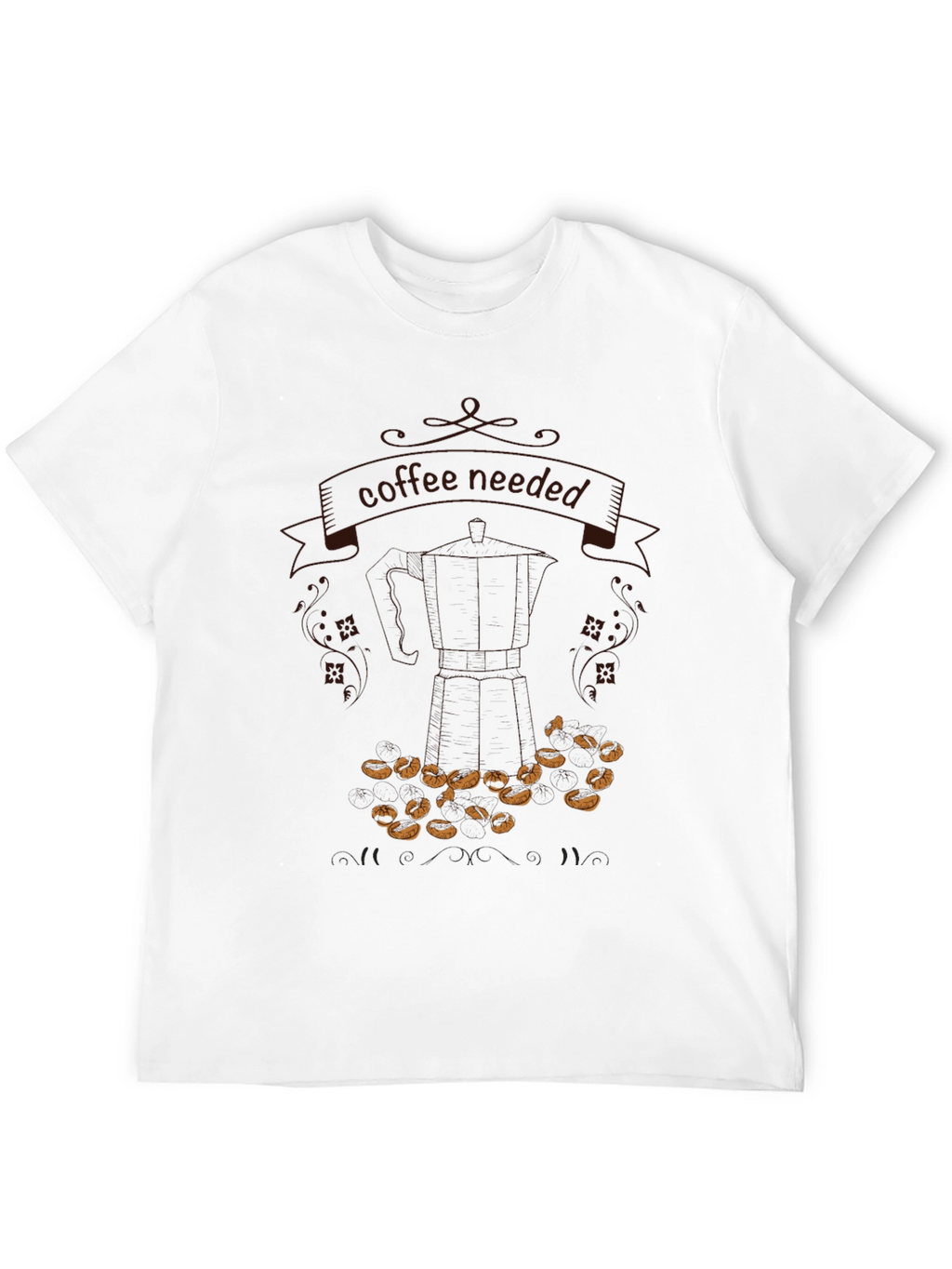 Coffee Needed Graphic T-Shirt - Casual Black Tee