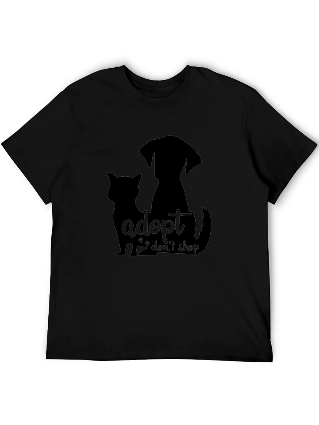 Adopt Dont Shop Black T-Shirt