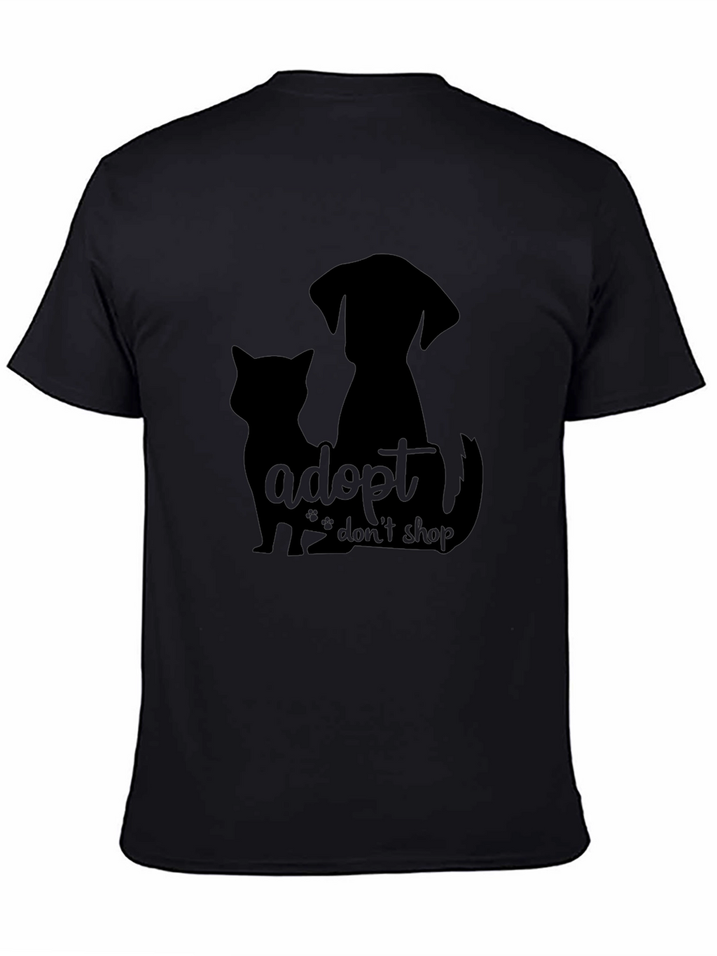 Adopt Dont Shop Black T-Shirt