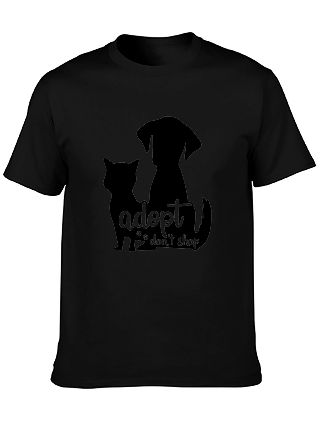 Adopt Dont Shop Black T-Shirt