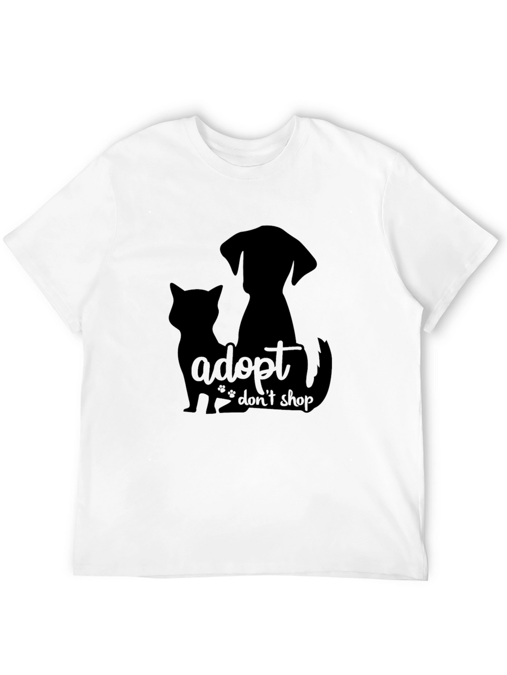Adopt Dont Shop Black T-Shirt