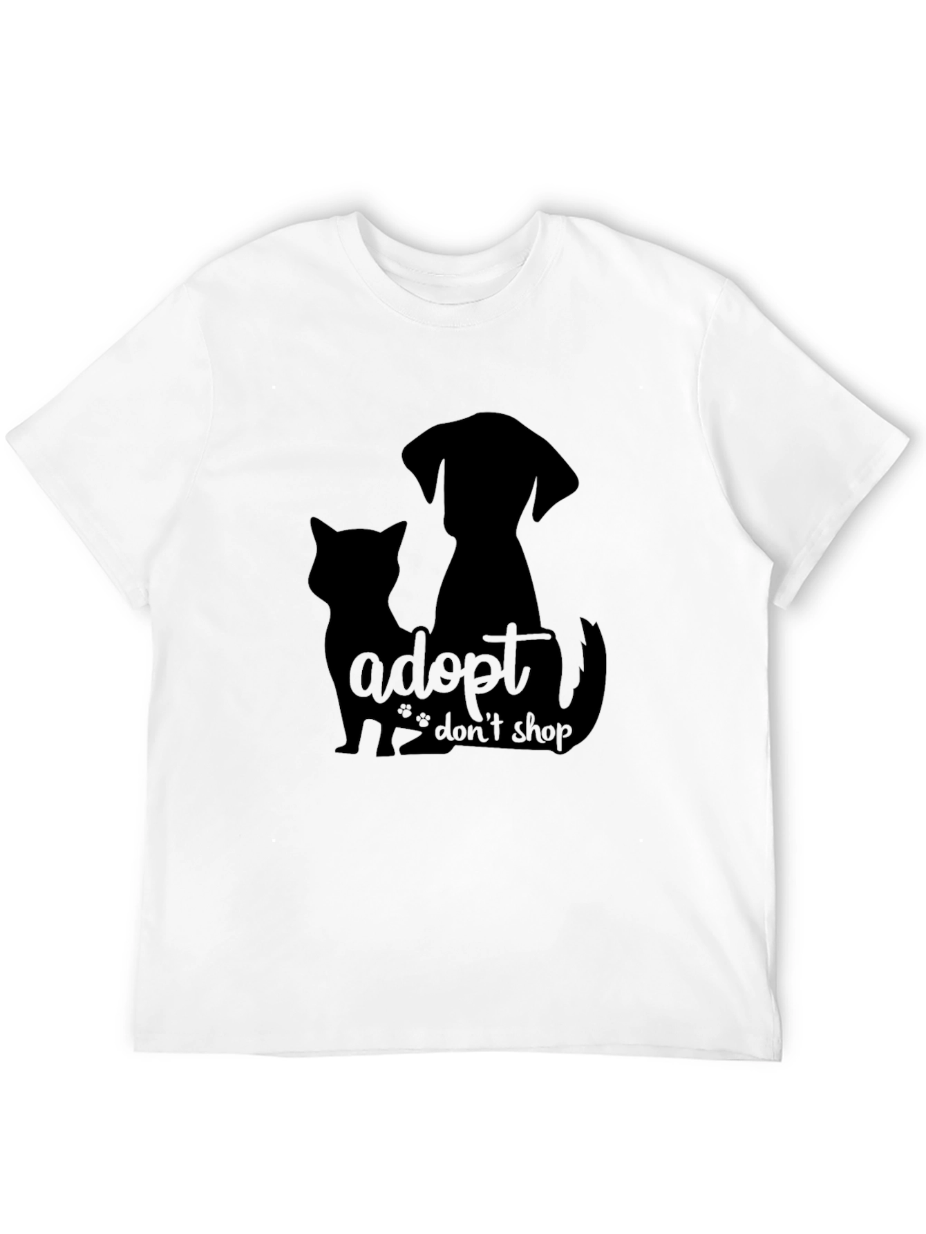 Adopt Dont Shop Black T-Shirt