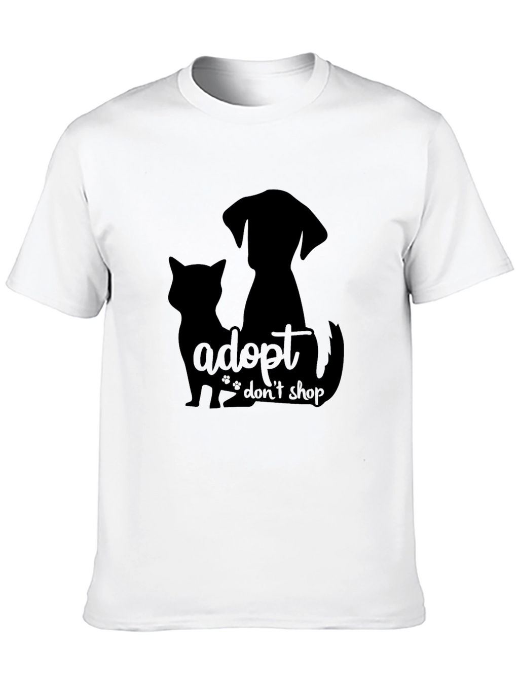 Adopt Dont Shop Black T-Shirt