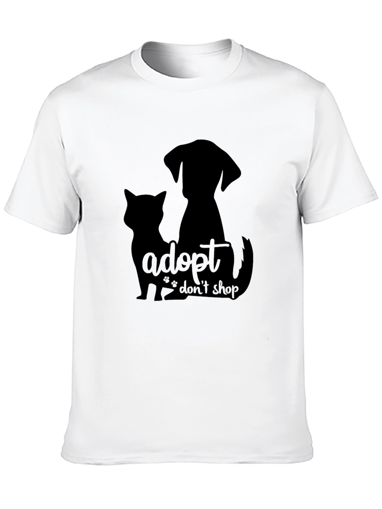 Adopt Dont Shop Black T-Shirt