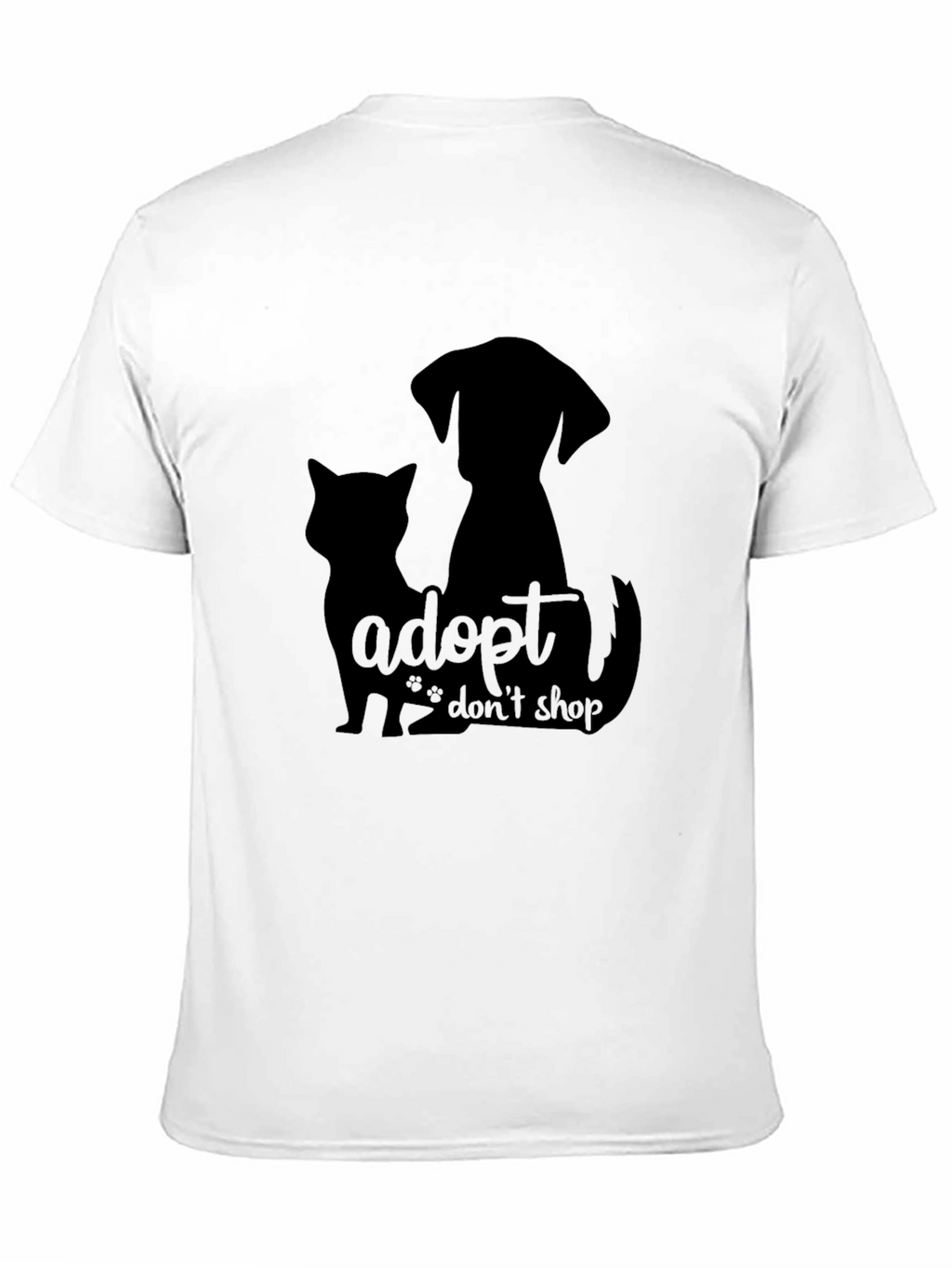 Adopt Dont Shop Black T-Shirt