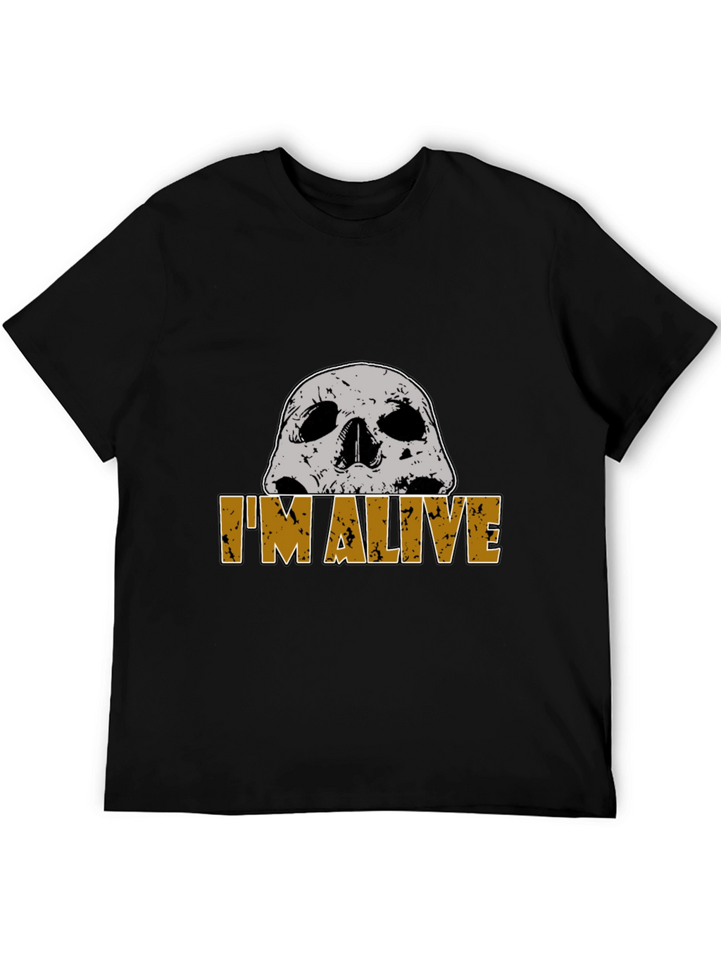 Im Alive Skull Graphic T-Shirt - Mens Black Tee