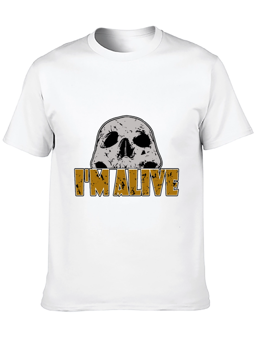 Im Alive Skull Graphic T-Shirt - Mens Black Tee