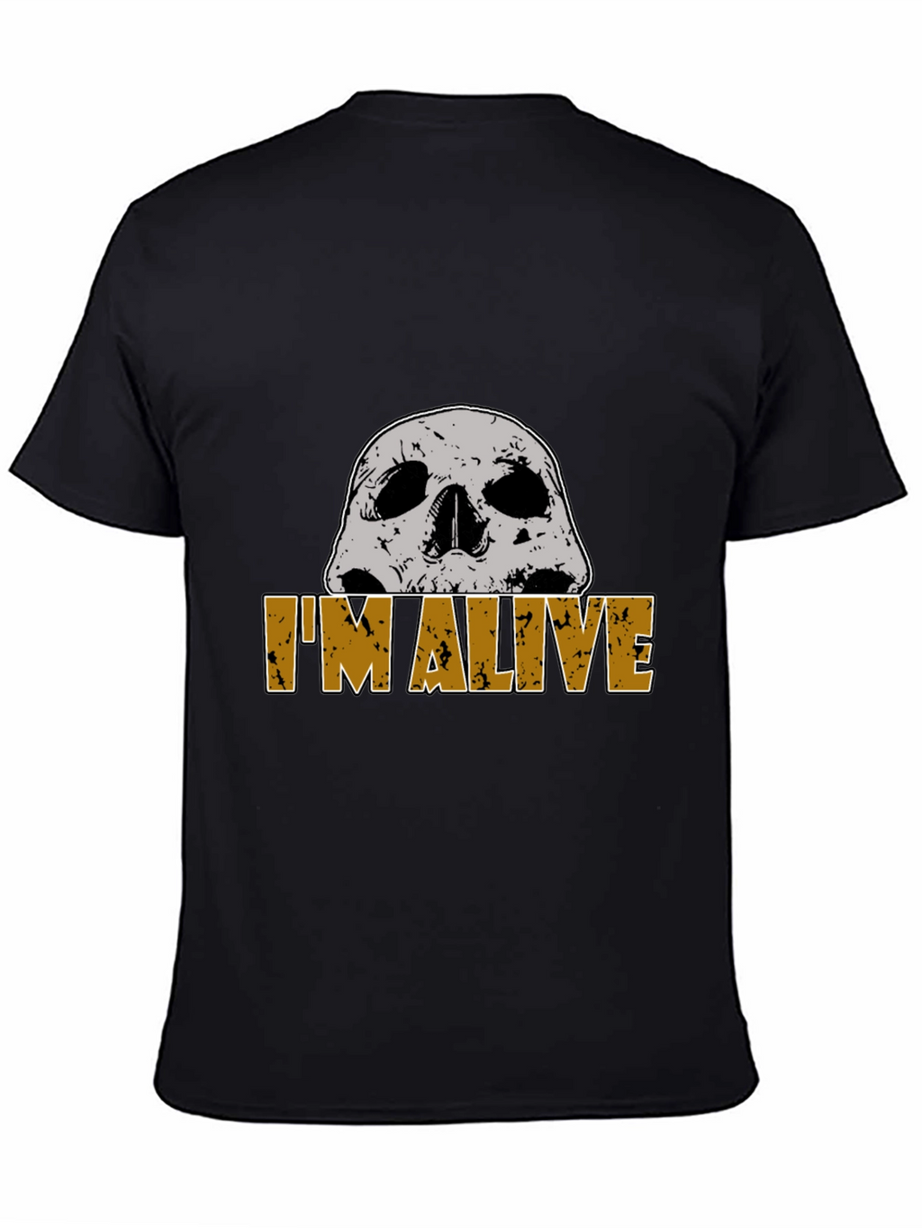 Im Alive Skull Graphic T-Shirt - Mens Black Tee