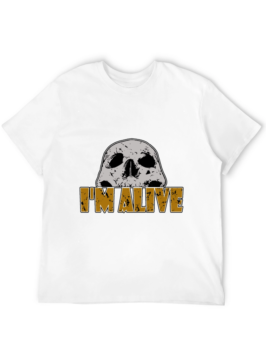 Im Alive Skull Graphic T-Shirt - Mens Black Tee