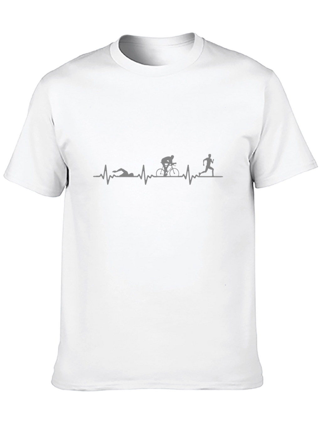 Triathlon Heartbeat Graphic Tee - Black