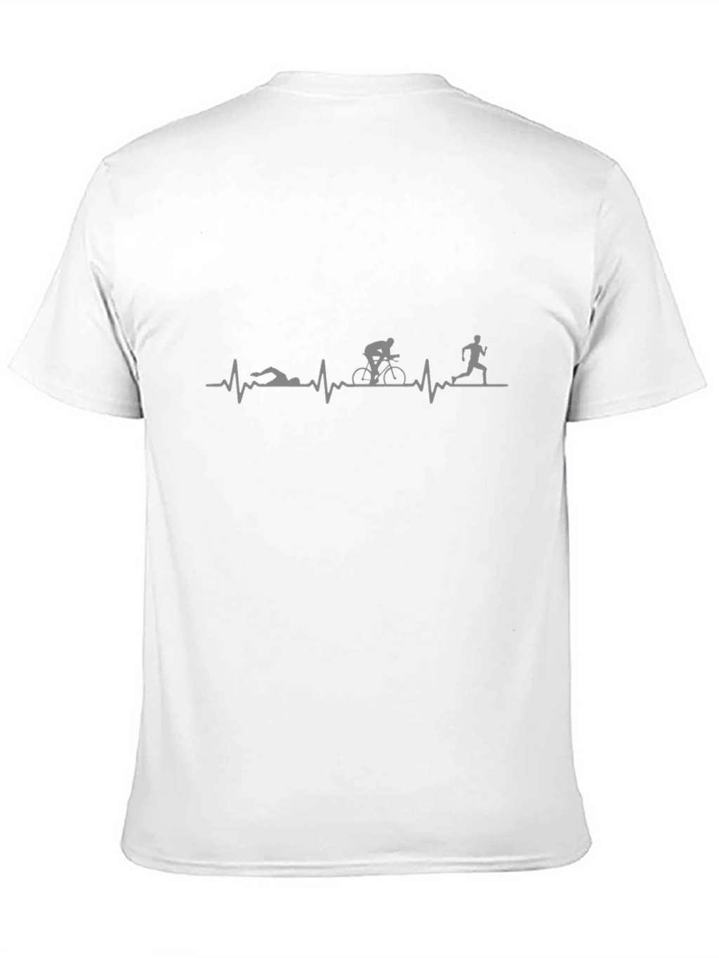 Triathlon Heartbeat Graphic Tee - Black
