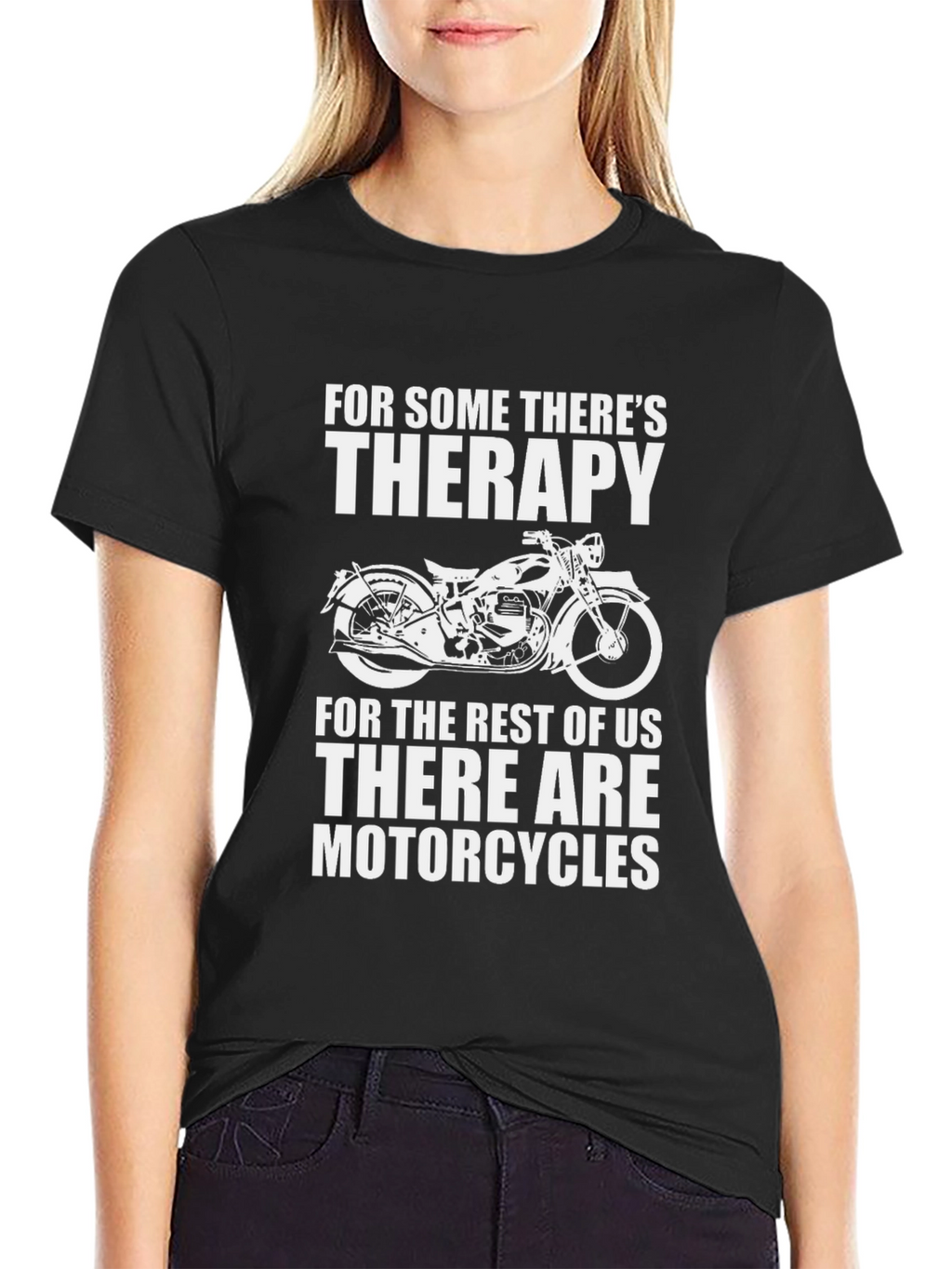 Motorcycle Therapy T-Shirt - Biker Gift